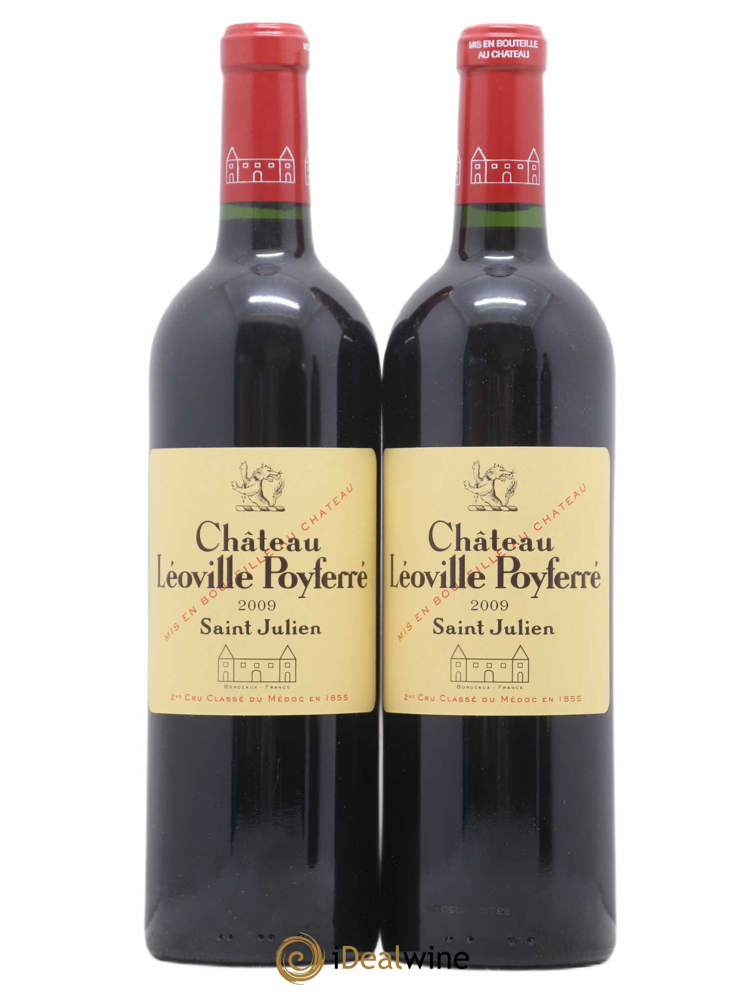 Château Léoville Poyferré 2ème Grand Cru Classé 2009 - Lot de 2 bouteilles - 0