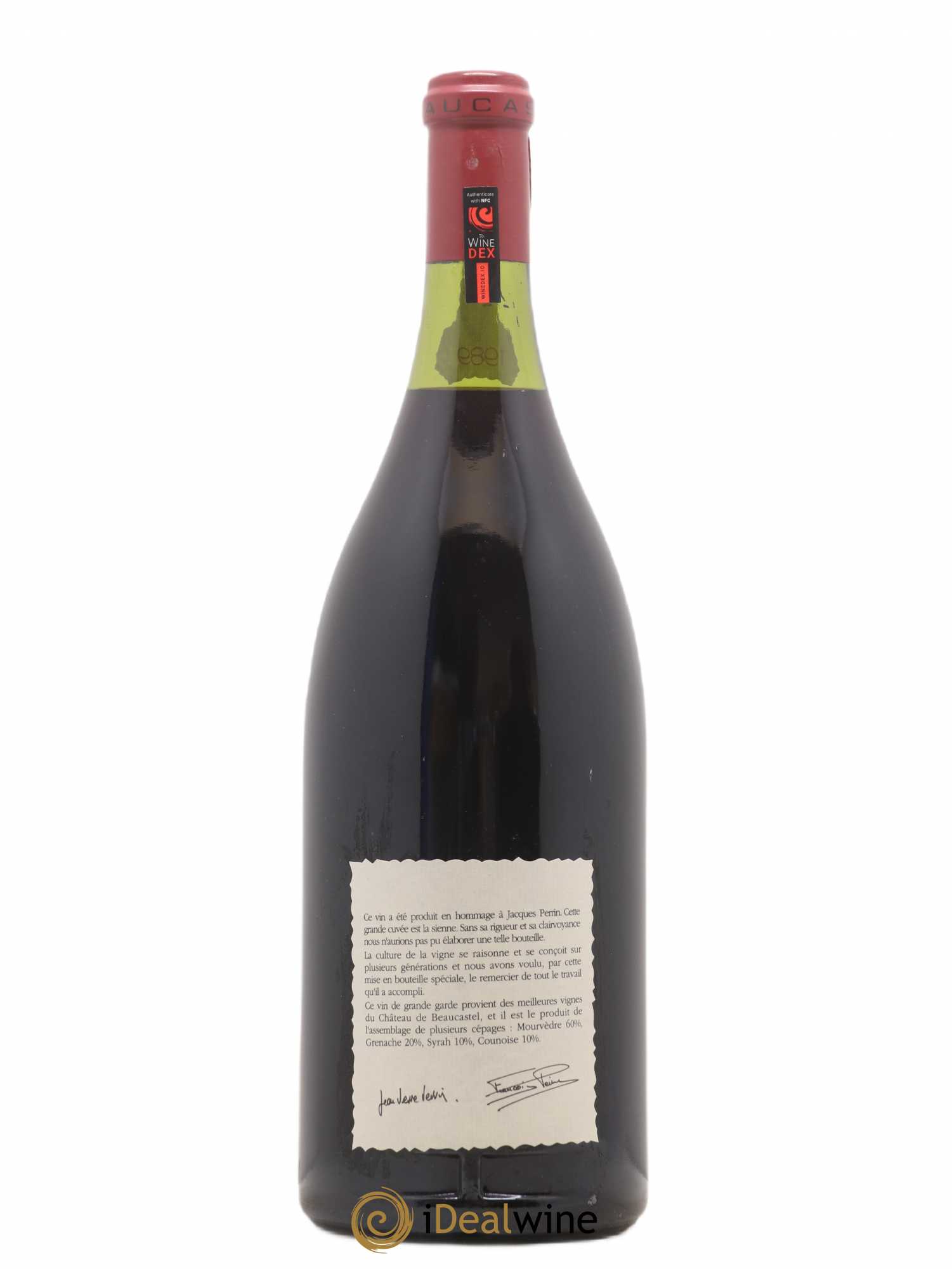 Châteauneuf-du-Pape Château de Beaucastel Hommage à Jacques Perrin Famille Perrin 1989 - Lot de 1 magnum - 1