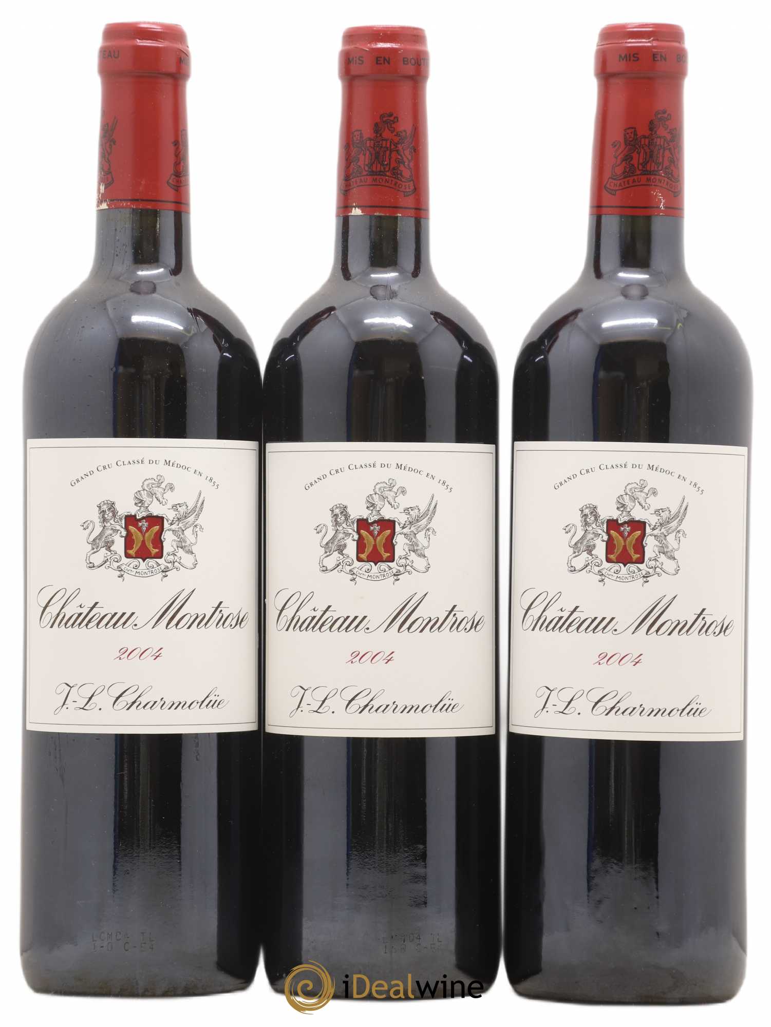 Château Montrose 2ème Grand Cru Classé 2004 - Lot de 3 bouteilles - 0