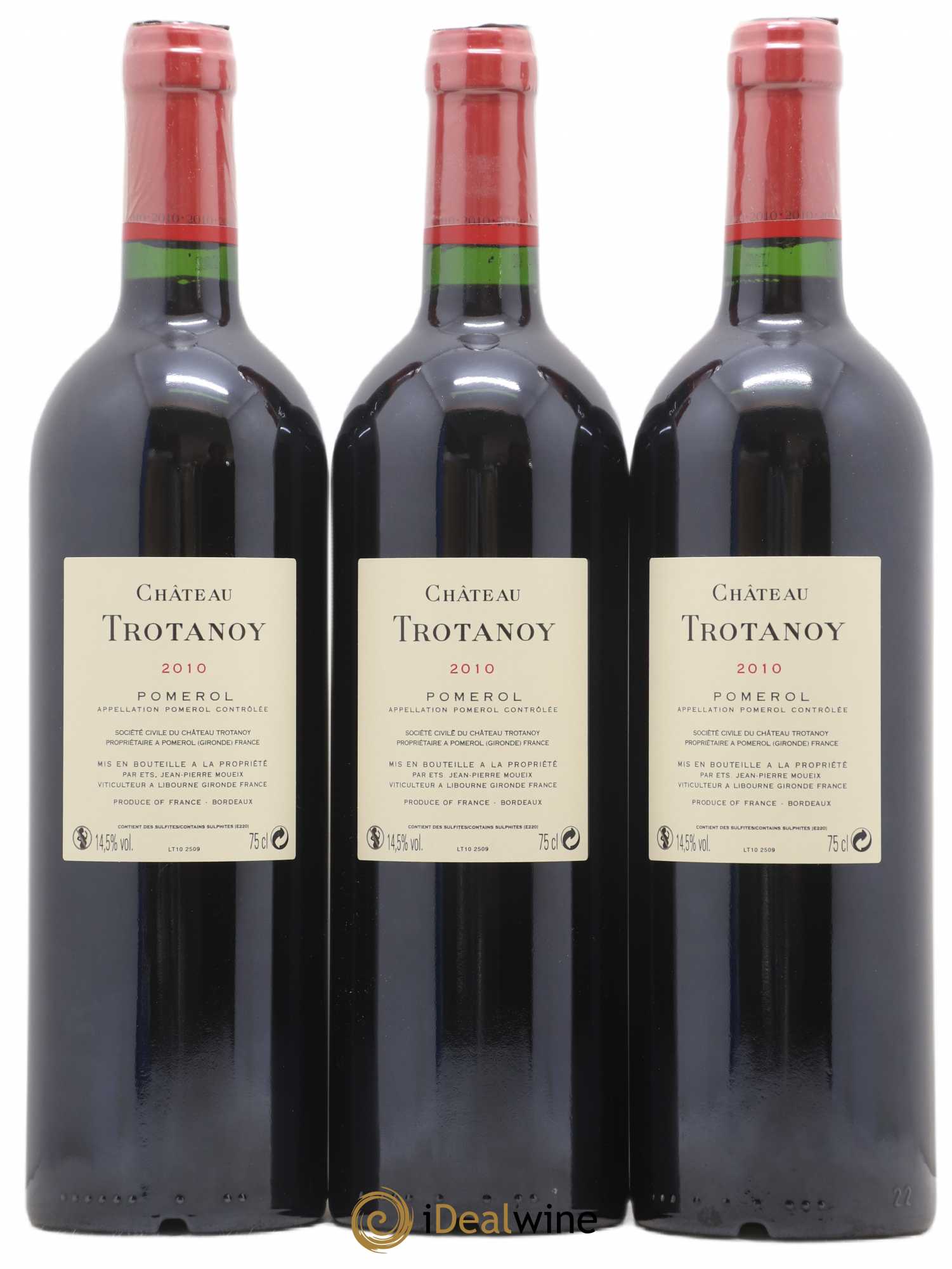 Château Trotanoy 2010 - Lot de 3 bouteilles - 1
