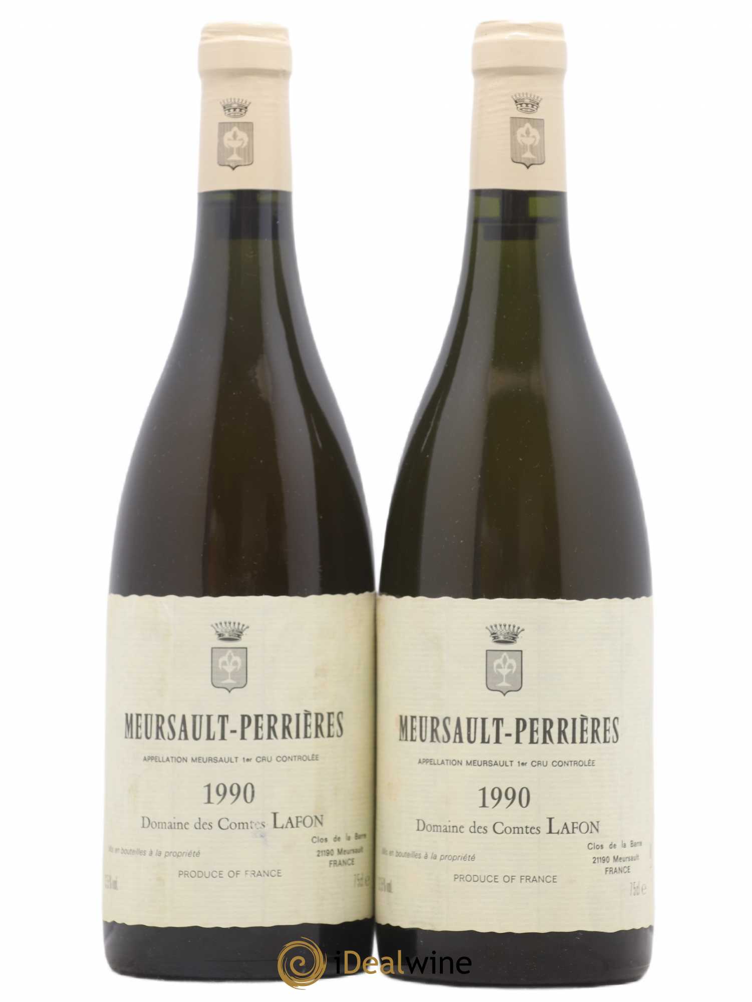 Meursault 1er Cru Perrières Comtes Lafon (Domaine des) 1990 - Lot de 2 bouteilles - 0