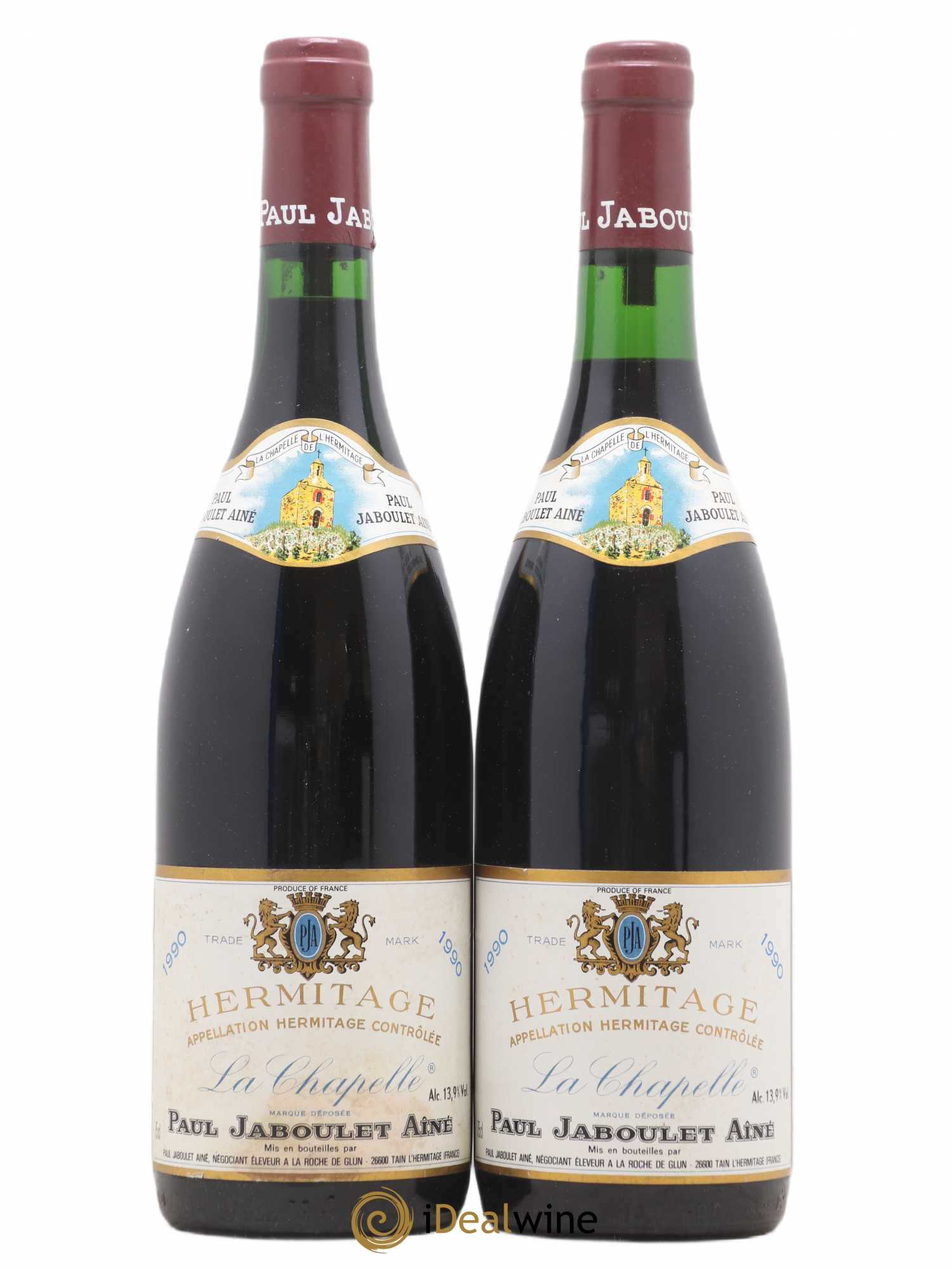 Hermitage La Chapelle Paul Jaboulet Ainé 1990 - Lot de 2 bouteilles - 0