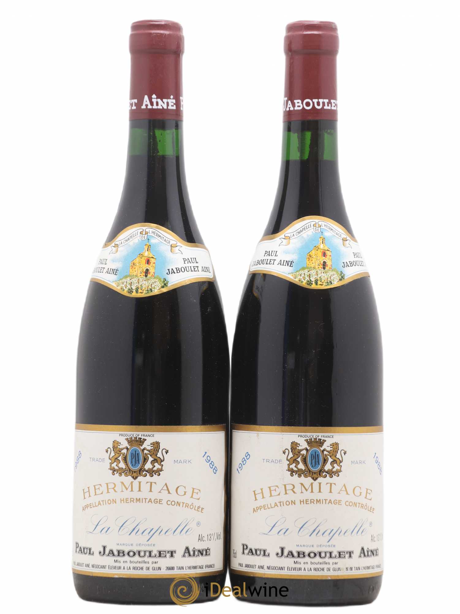 Hermitage La Chapelle Paul Jaboulet Ainé 1988 - Lot de 2 bouteilles - 0