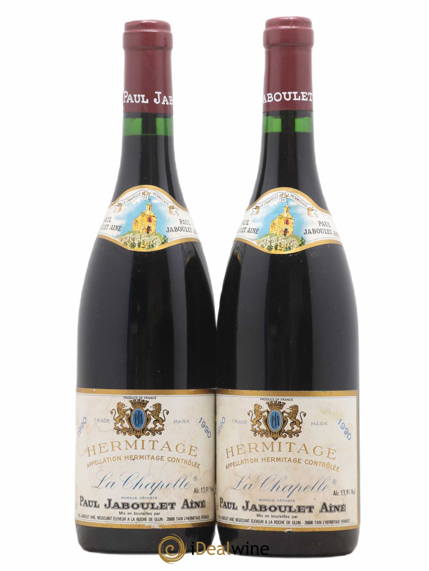 Hermitage La Chapelle Paul Jaboulet Ainé 1990 - Lot de 2 bouteilles - 0