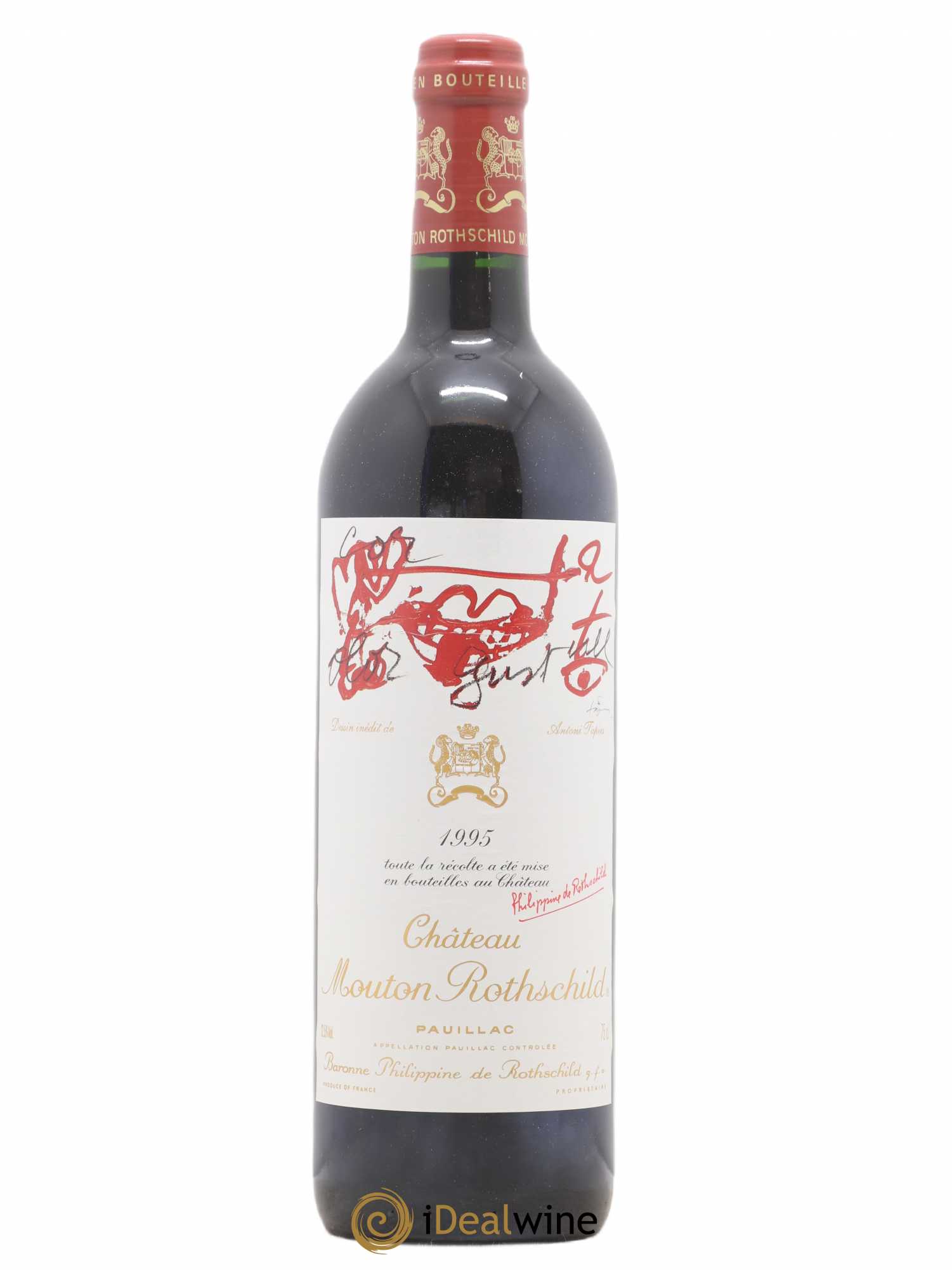 Château Mouton Rothschild 1er Grand Cru Classé 1995 - Lot de 1 bouteille - 0