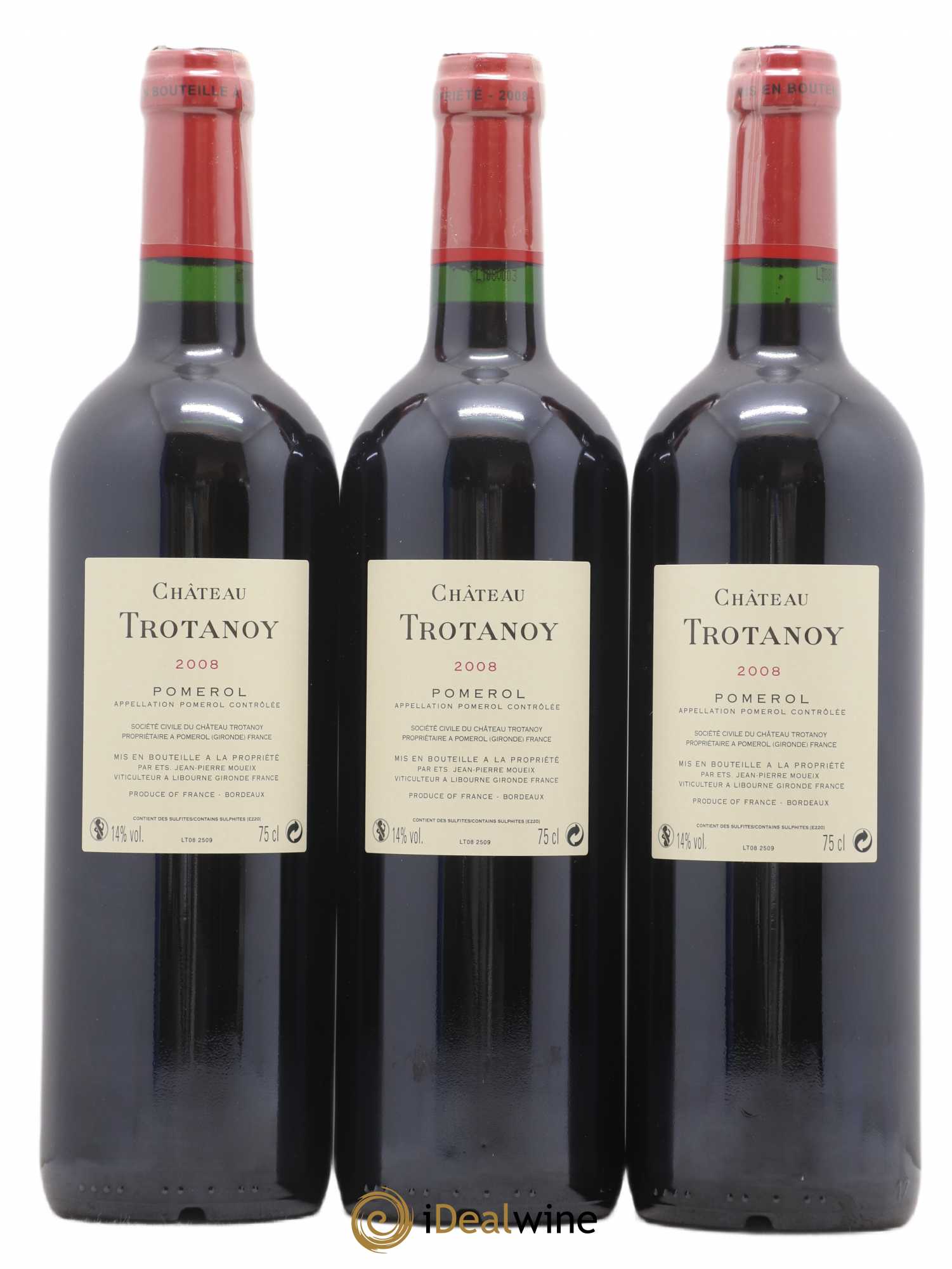Château Trotanoy 2008 - Lot de 3 bouteilles - 1