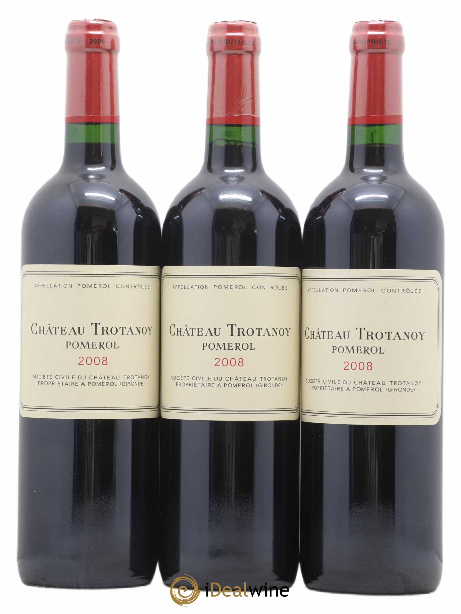 Château Trotanoy 2008 - Lot de 3 bouteilles - 0