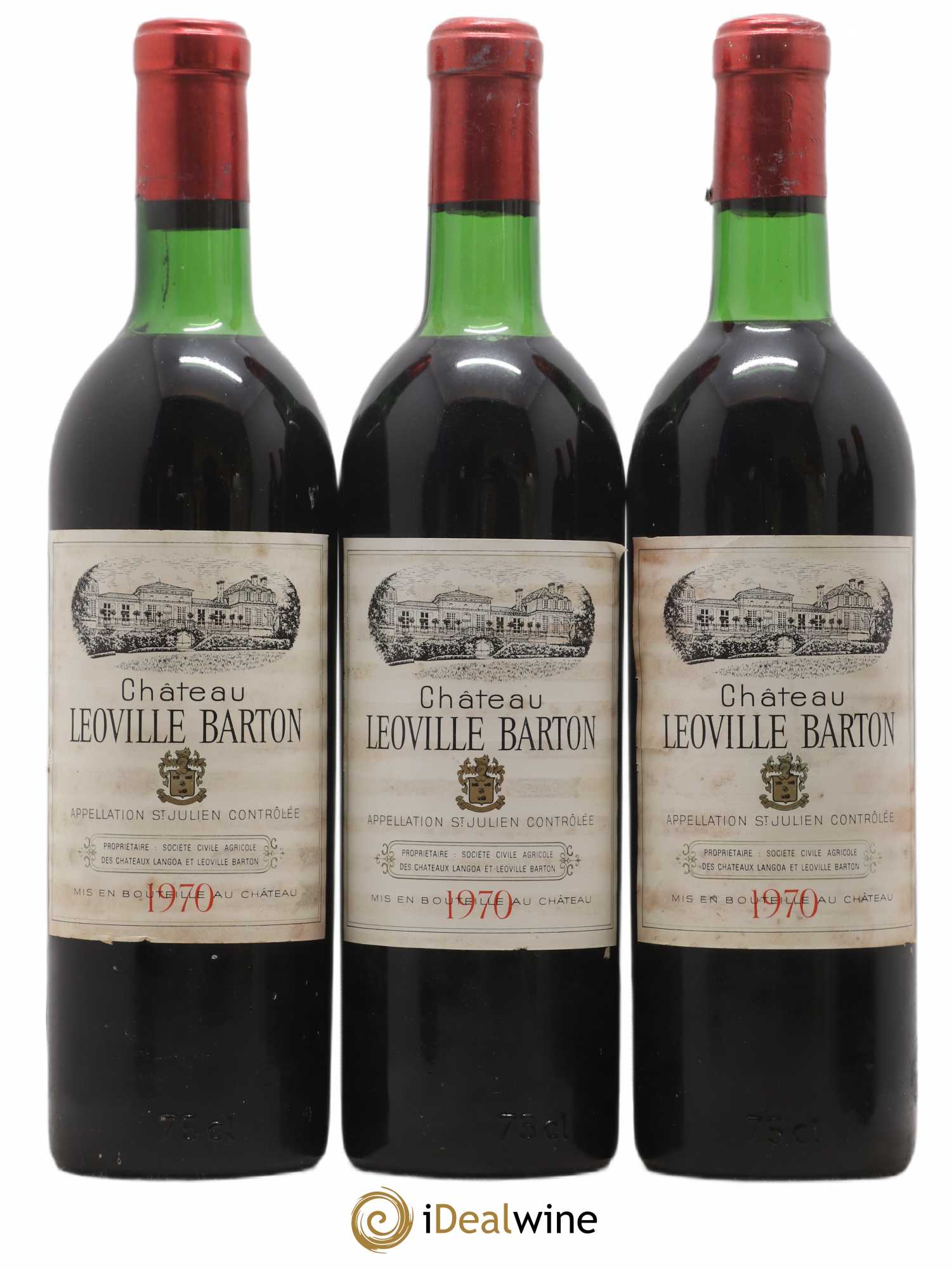 Château Léoville Barton 2ème Grand Cru Classé 1970 - Lot de 6 bouteilles - 1