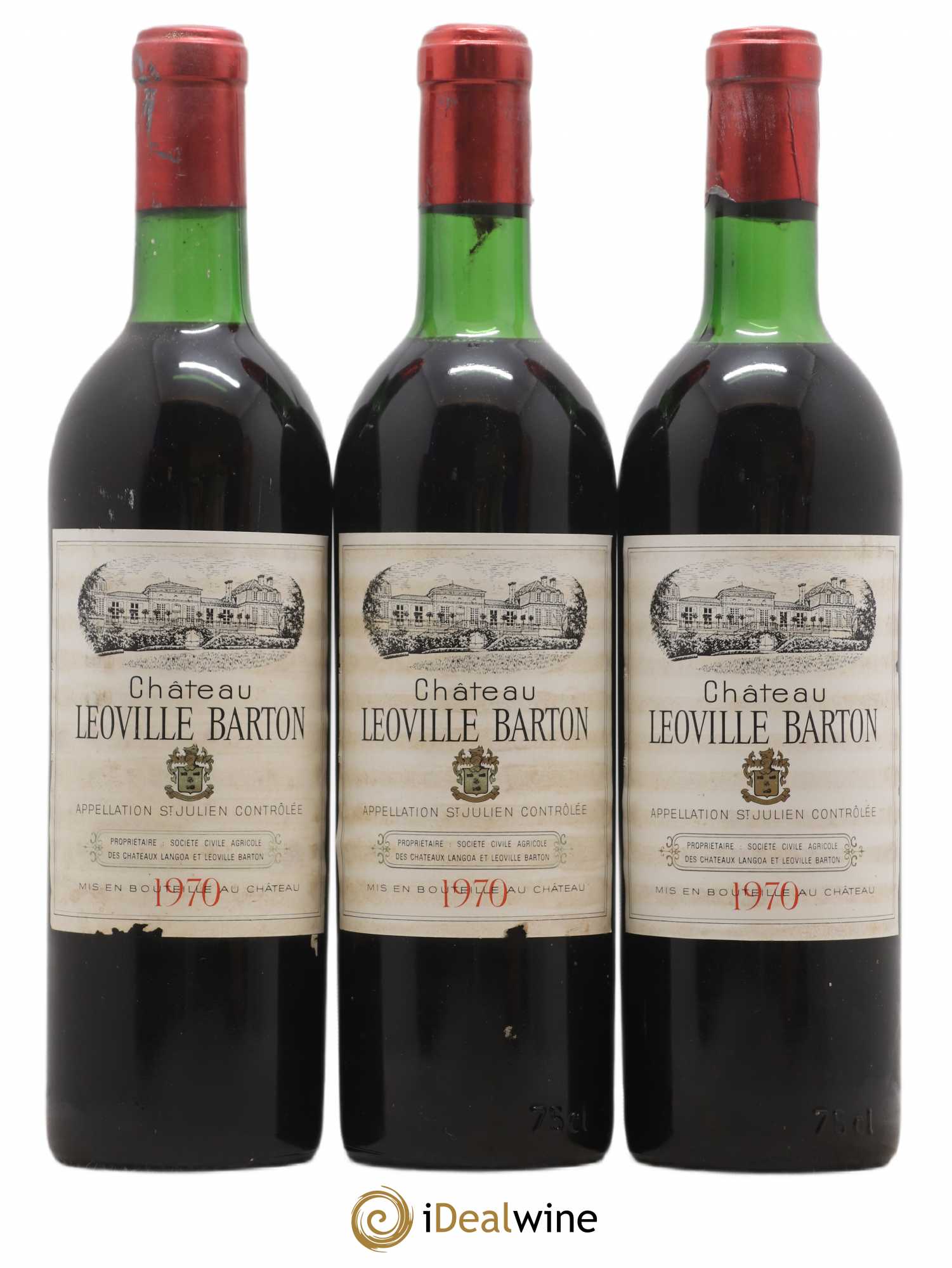 Château Léoville Barton 2ème Grand Cru Classé 1970 - Lot de 6 bouteilles - 2
