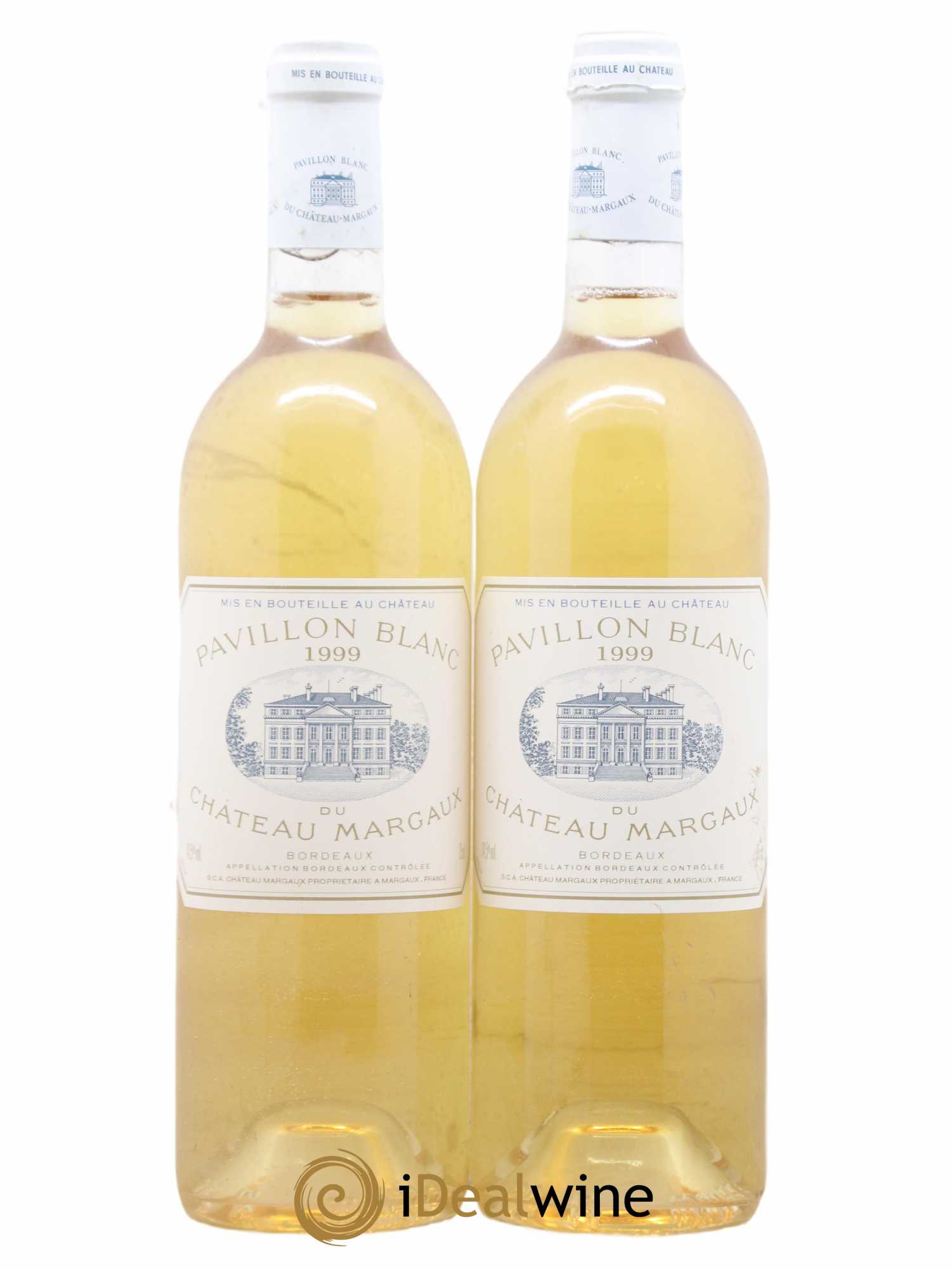 Pavillon Blanc du Château Margaux 1999 - Lot de 2 bouteilles - 0
