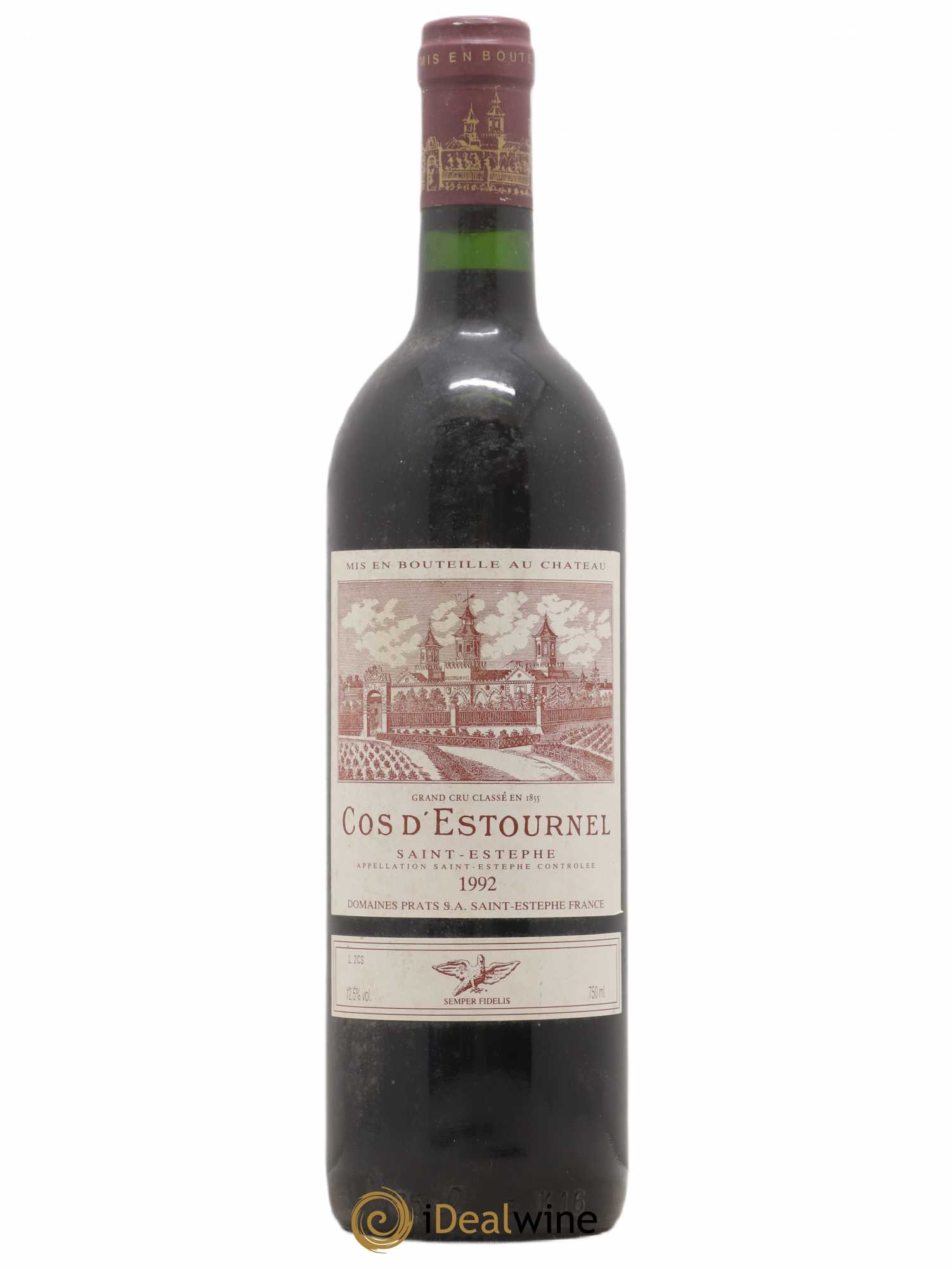 Cos d'Estournel 2ème Grand Cru Classé 1992 - Lot de 1 bouteille - 0
