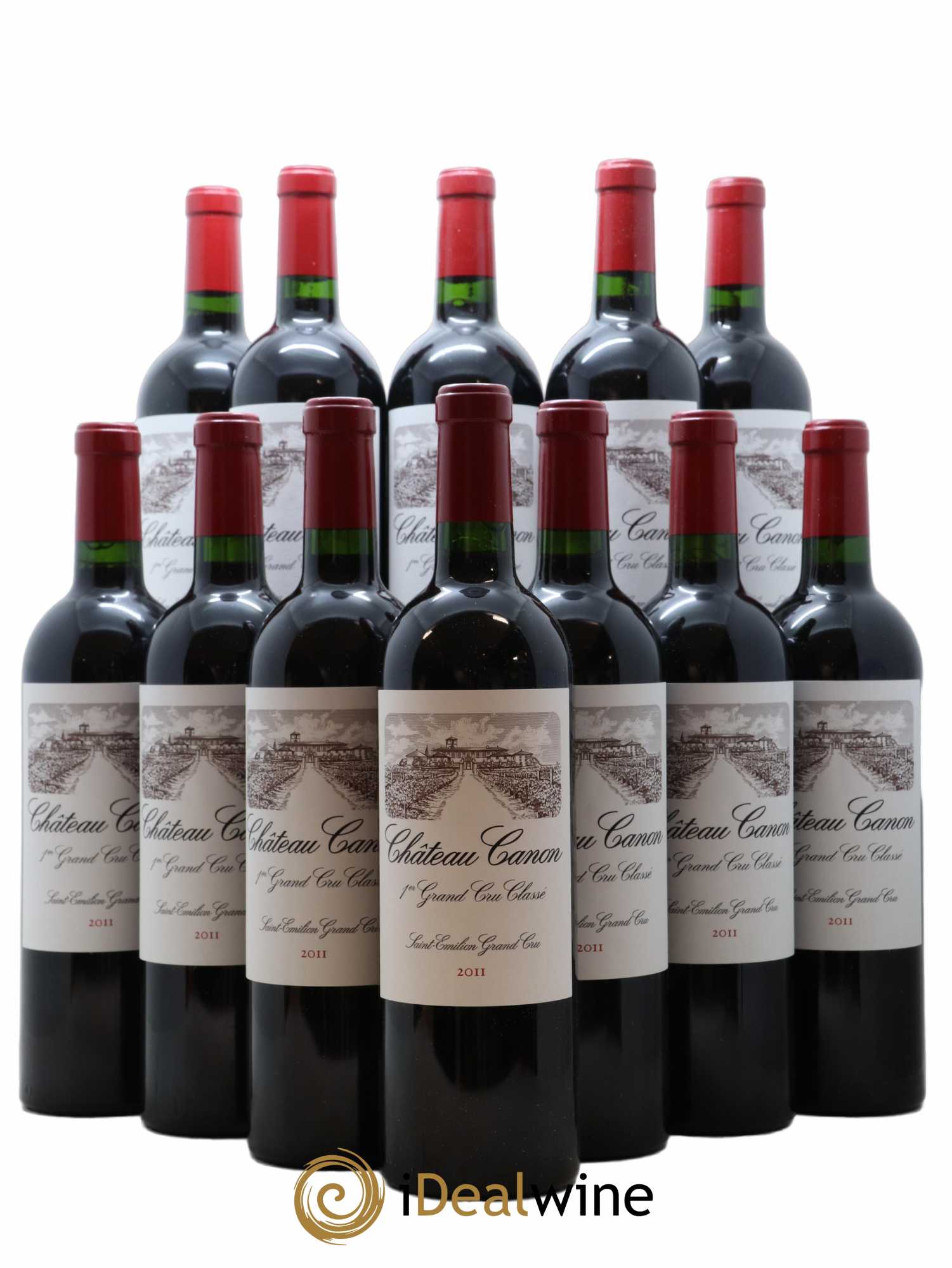 Château Canon 1er Grand Cru Classé B 2011 - Lot de 12 bouteilles - 0