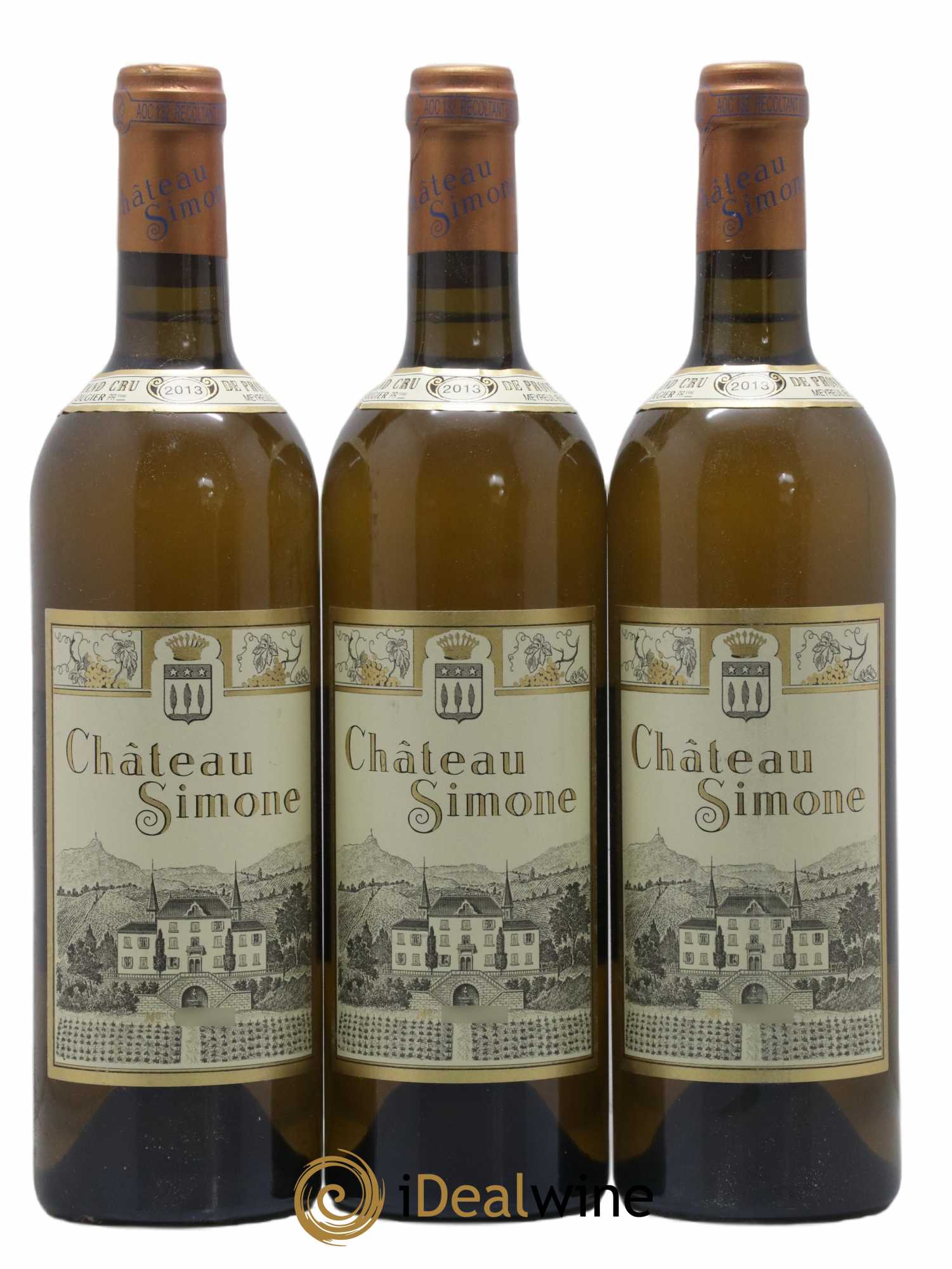 Palette Château Simone Famille Rougier 2013 - Posten von 3 Flaschen - 0