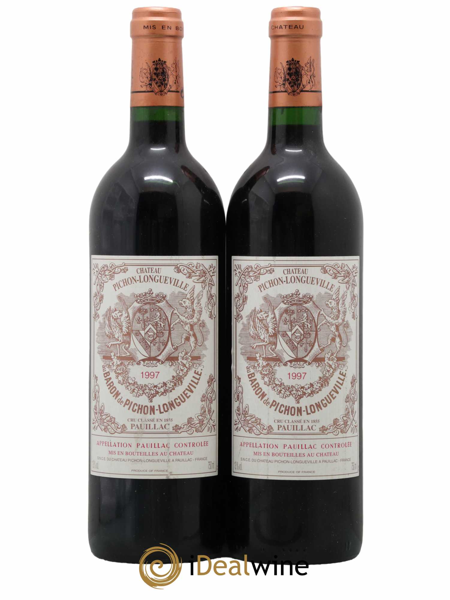 Pichon Longueville Baron 2ème Grand Cru Classé 1997 - Lot de 2 bouteilles - 0