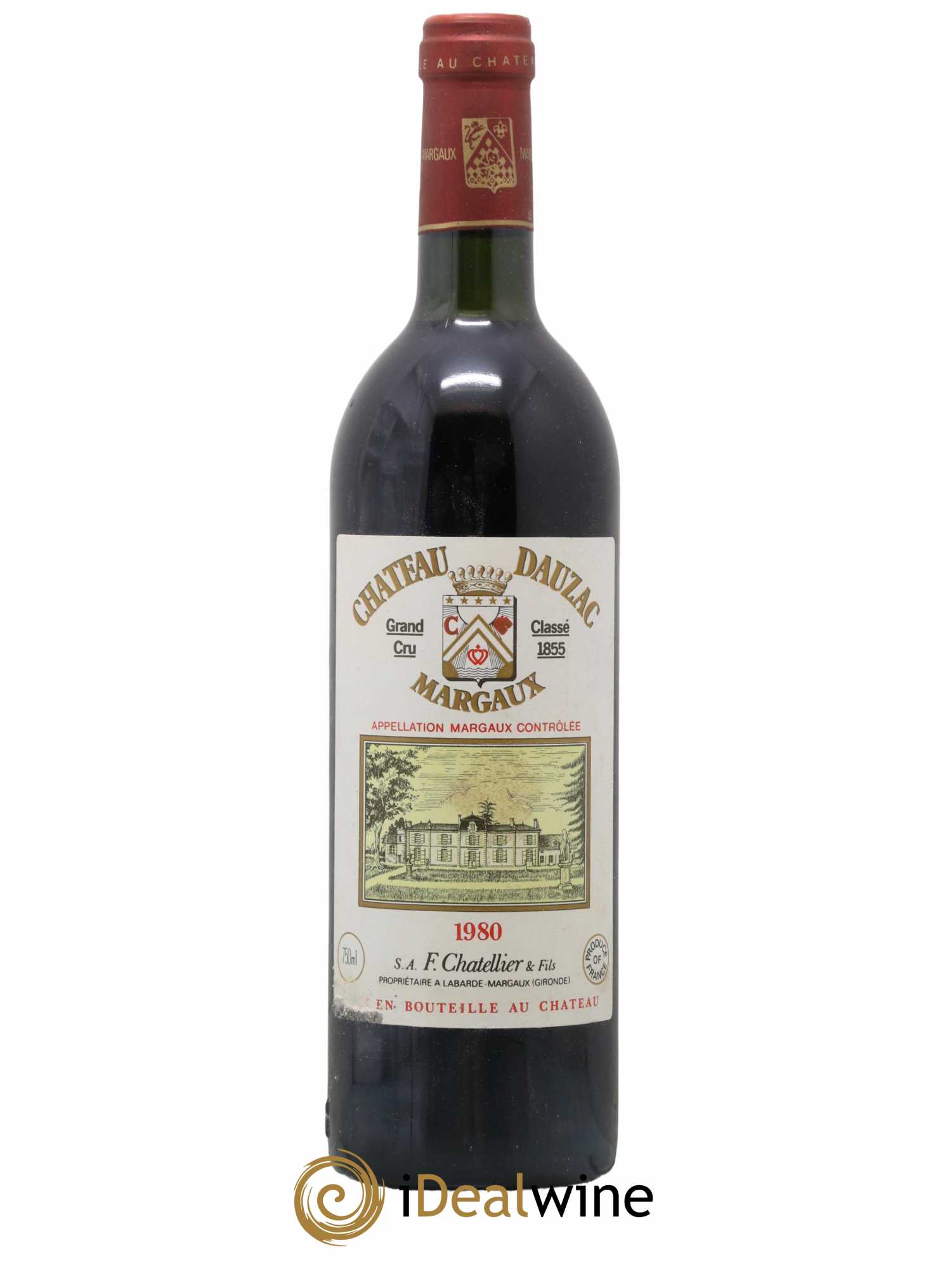 Château Dauzac 5ème Grand Cru Classé 1980 - Lot de 1 bouteille - 0
