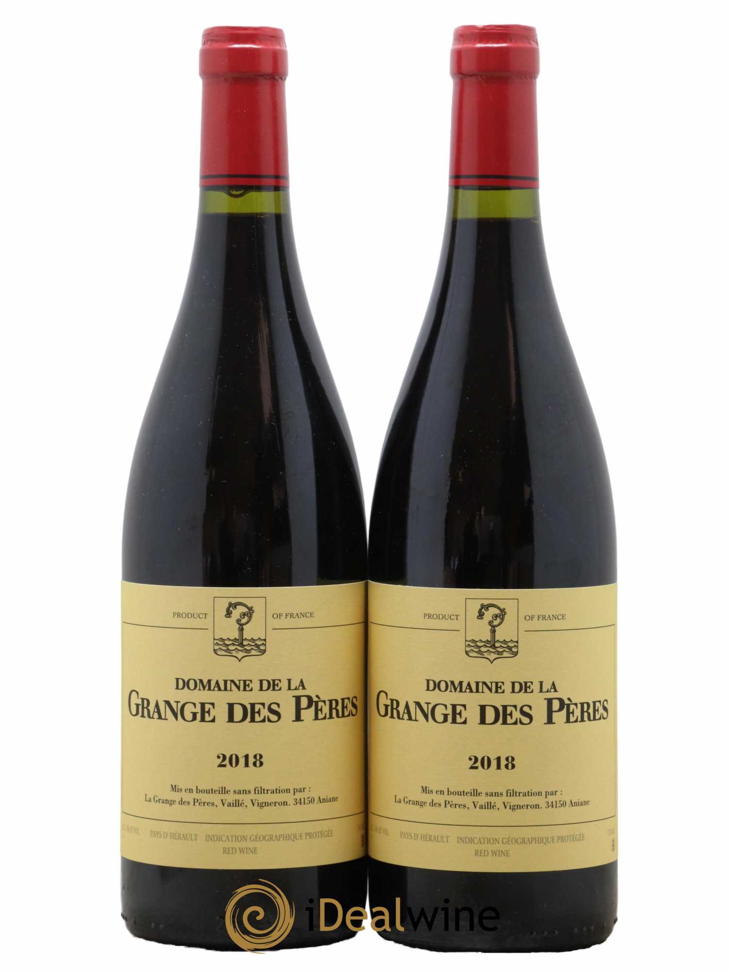 Pays d'Hérault Grange des Pères Laurent Vaillé 2018 - Lot de 2 bouteilles - 0