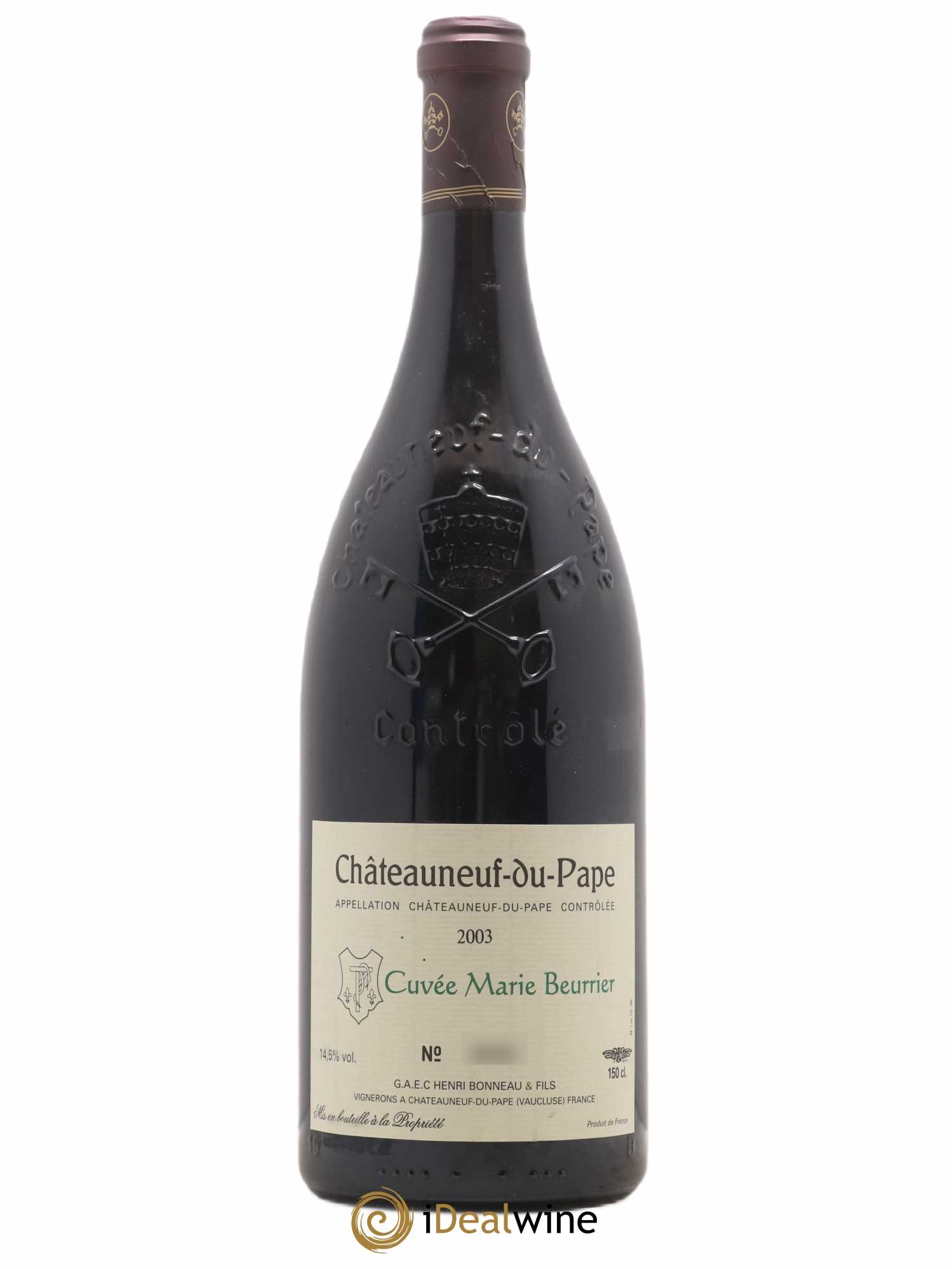 Châteauneuf-du-Pape Marie Beurrier Henri Bonneau & Fils 2003 - Lot de 1 magnum - 0