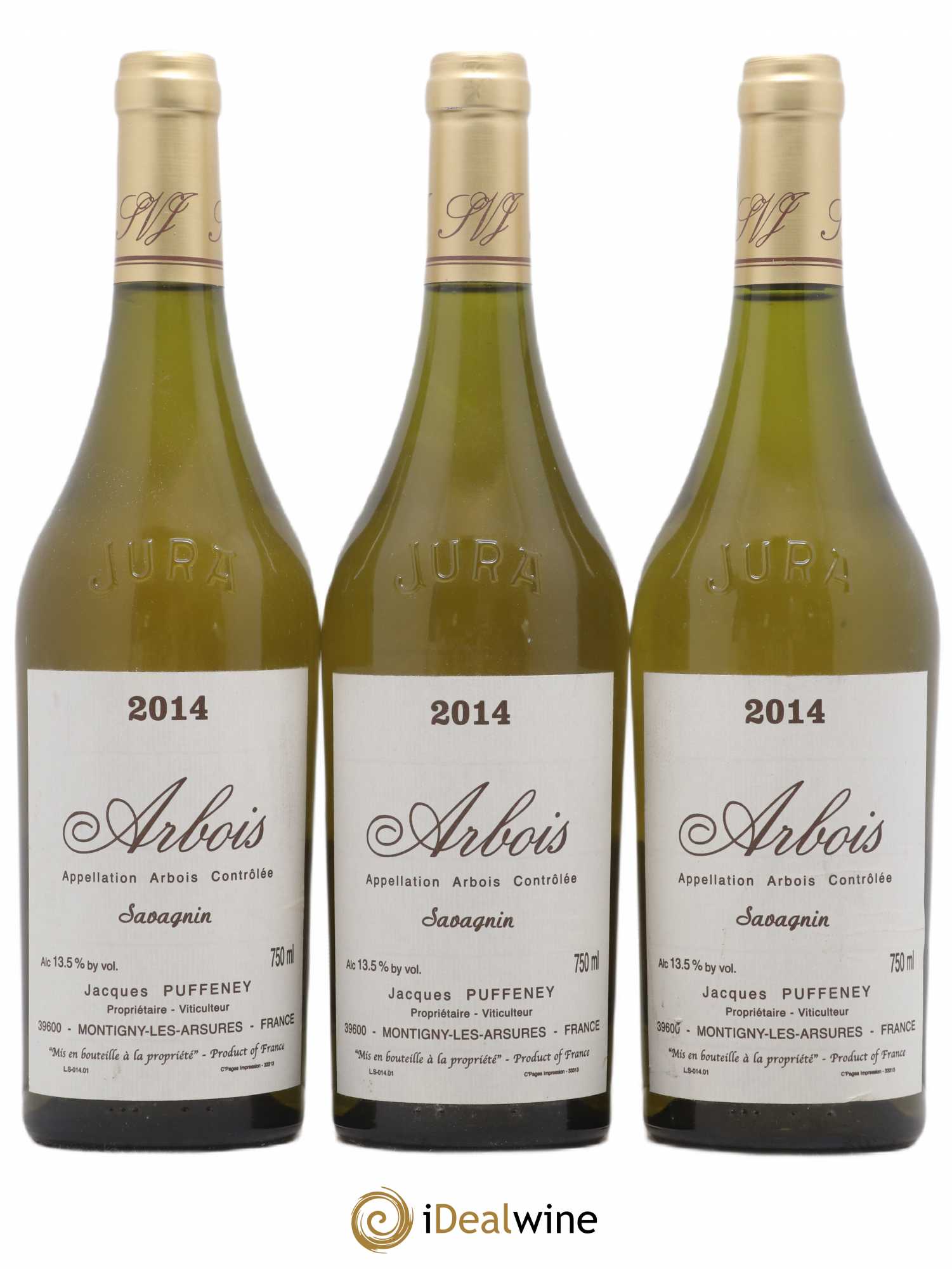Arbois Savagnin Jacques Puffeney 2014 - Lot de 3 bouteilles - 0