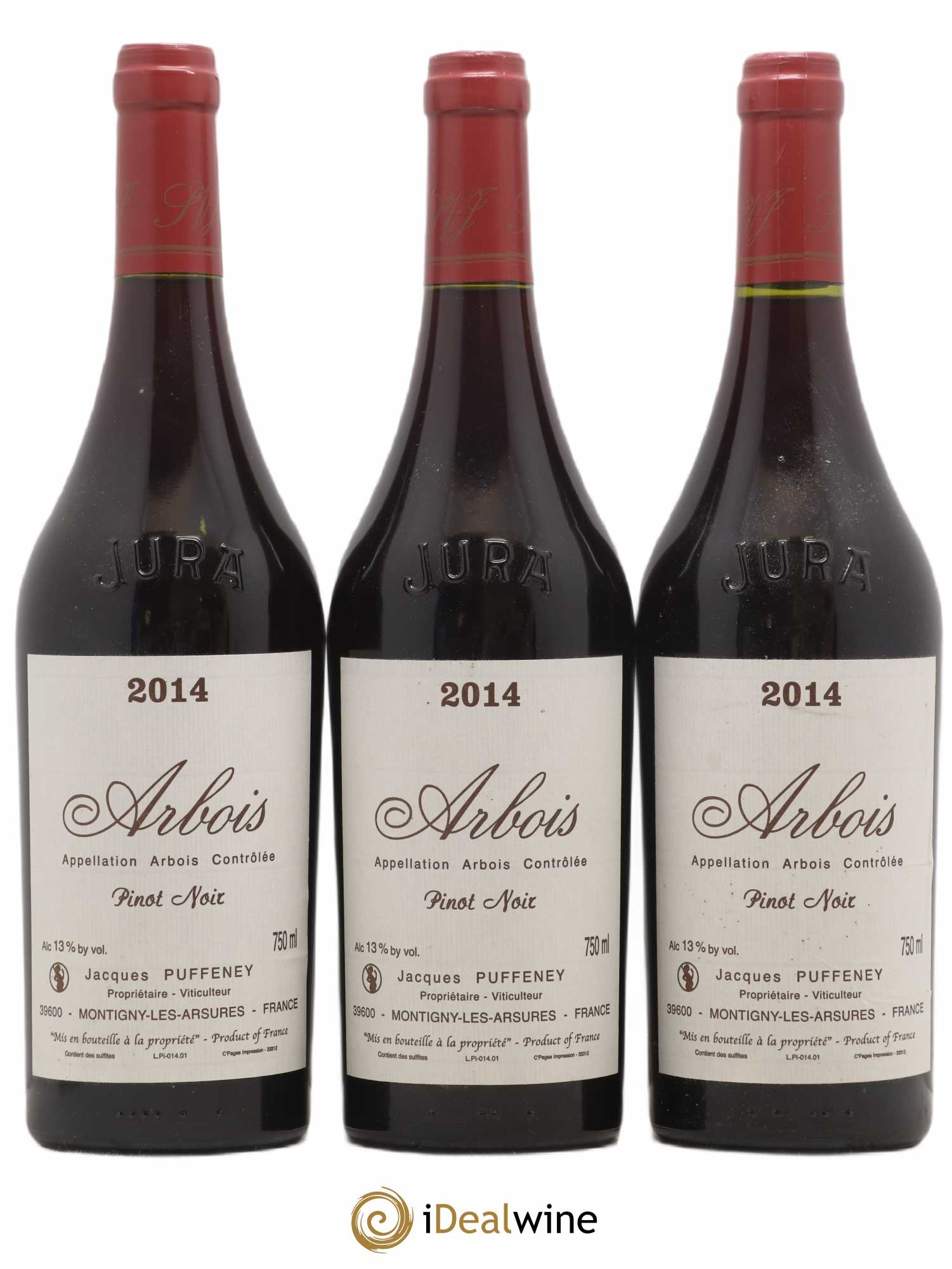 Arbois Pinot Noir Jacques Puffeney 2014 - Lot de 3 bouteilles - 0