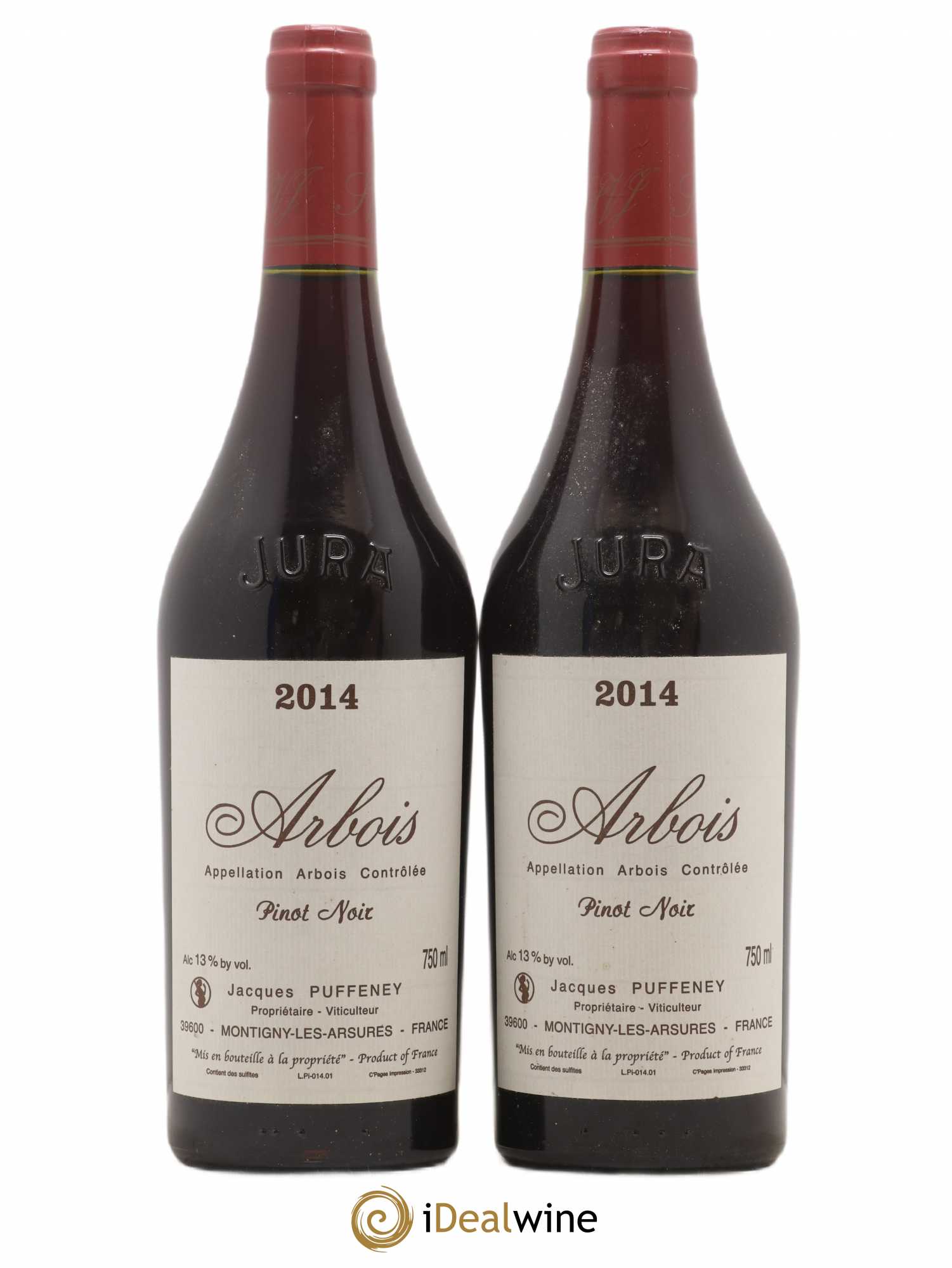 Arbois Pinot Noir Jacques Puffeney 2014 - Lot de 2 bouteilles - 0