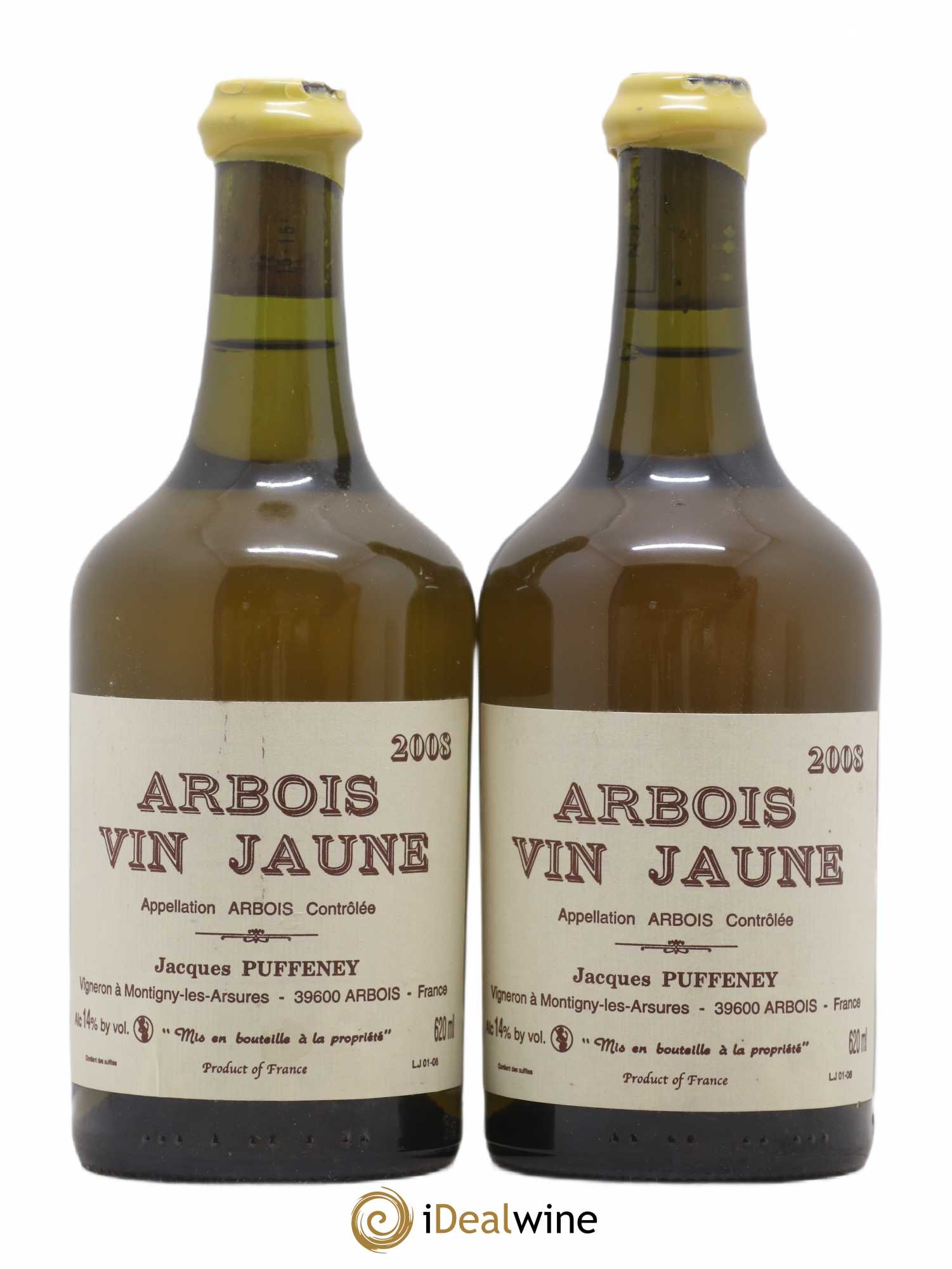 Arbois Vin Jaune Jacques Puffeney 2008 - Lot de 2 bouteilles - 0