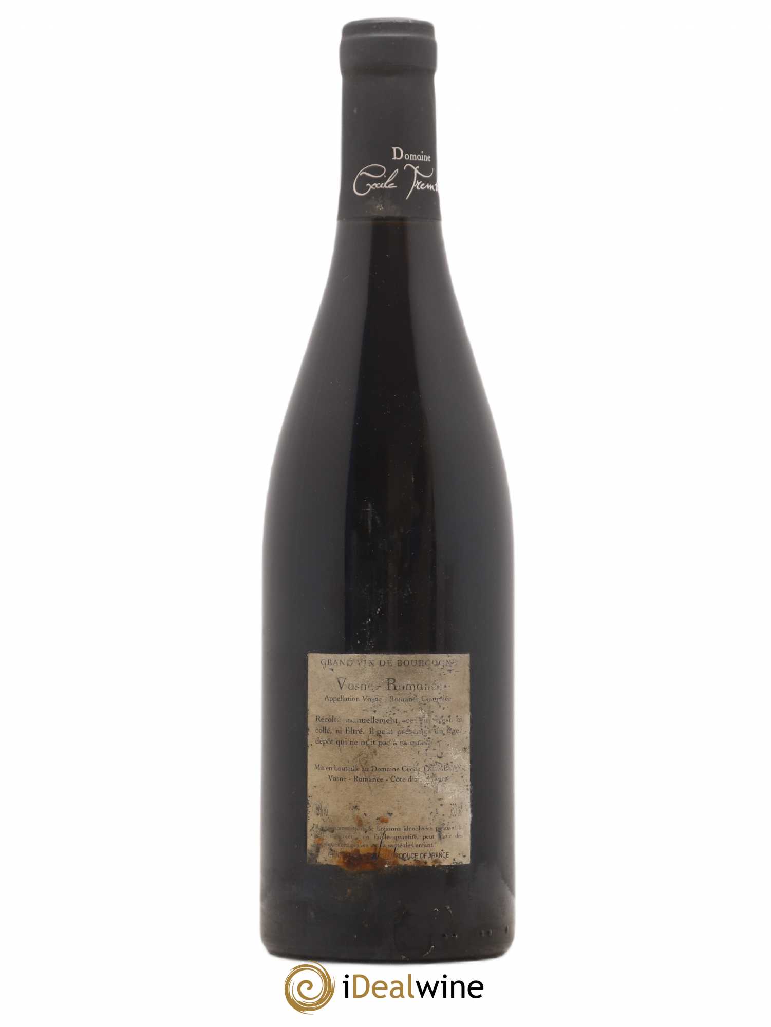 Vosne-Romanée Vieilles Vignes Cécile Tremblay 2010 - Lot de 1 bouteille - 1