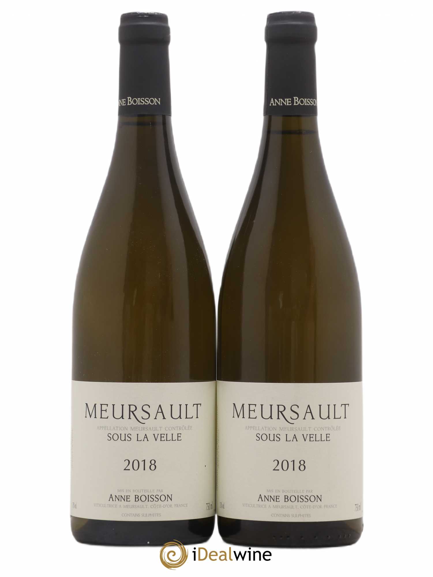 Meursault Sous la Velle Anne Boisson 2018 - Lot de 2 bouteilles - 0