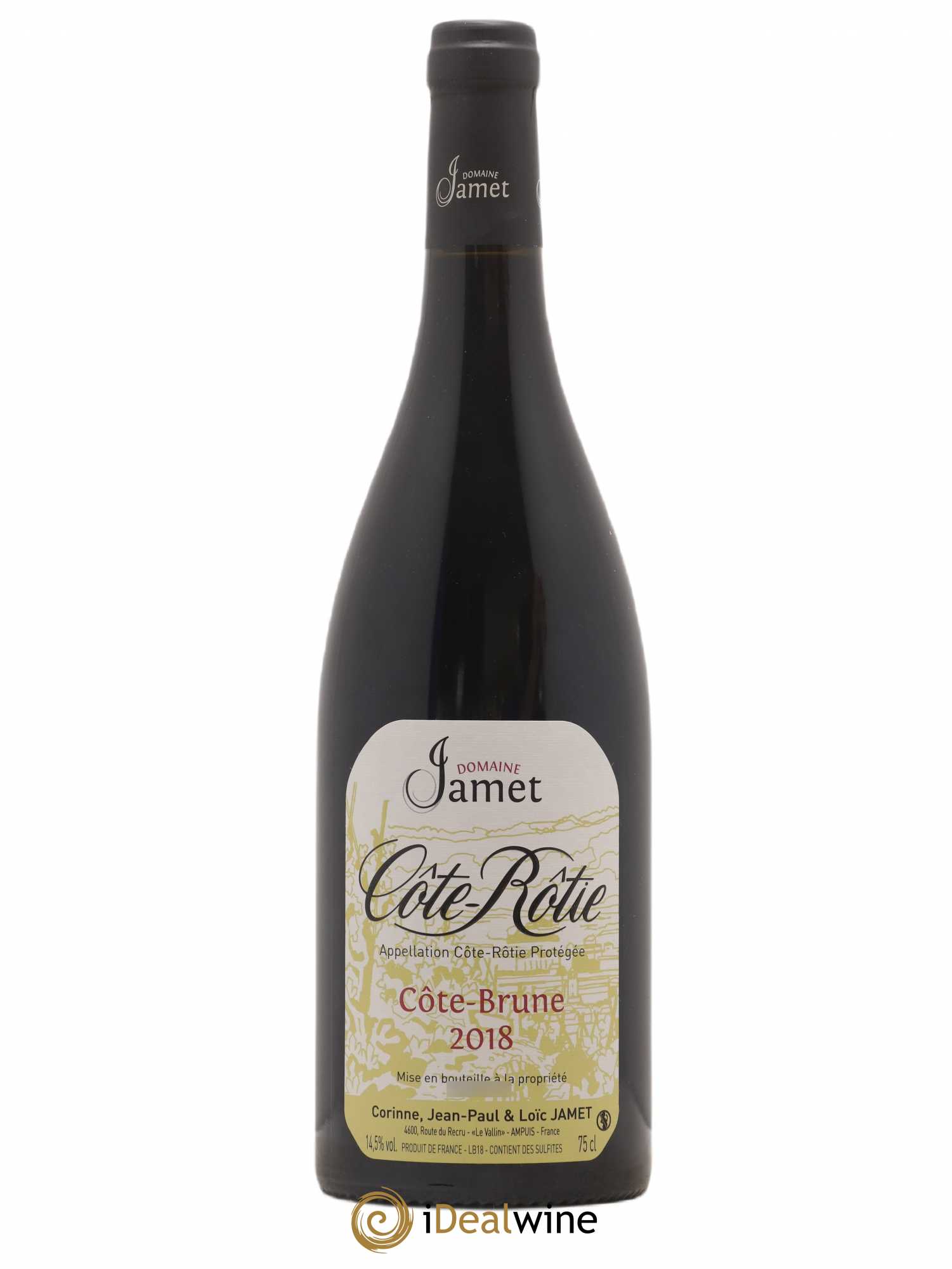 Côte-Rôtie Côte Brune Jamet (Domaine) 2018 - Lot de 1 bouteille - 0