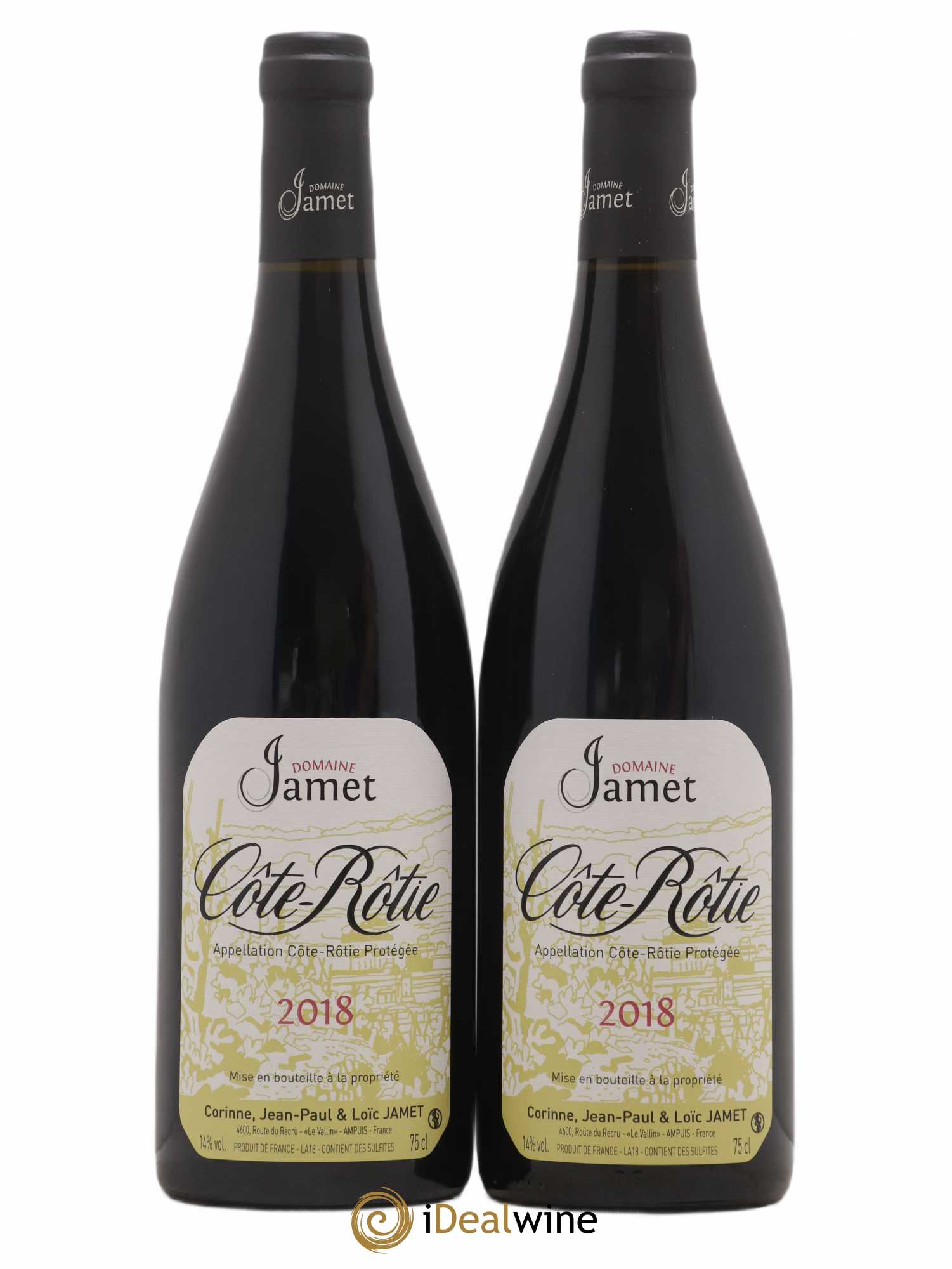 Côte-Rôtie Jamet (Domaine) 2018 - Lot de 2 bouteilles - 0