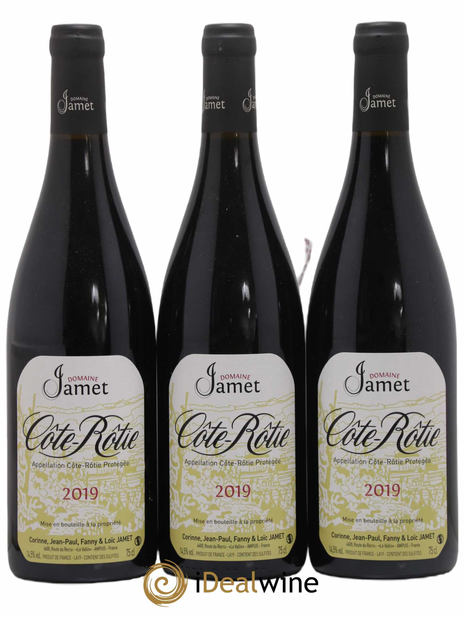 Côte-Rôtie Jamet (Domaine) 2019 - Lot de 3 bouteilles - 0