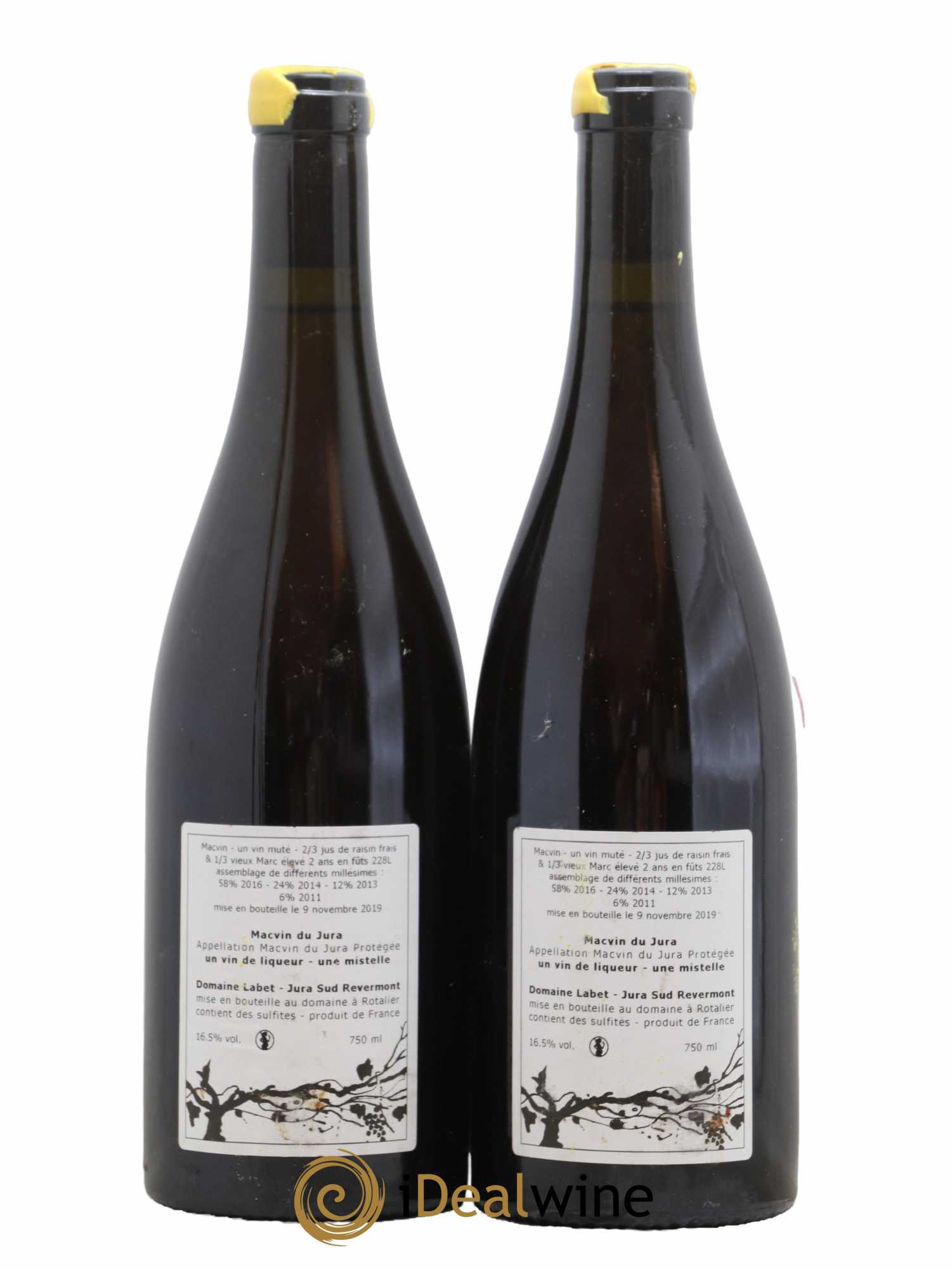 Macvin du Jura Romain - Julien  - Charline Labet - Lot de 2 bouteilles - 1