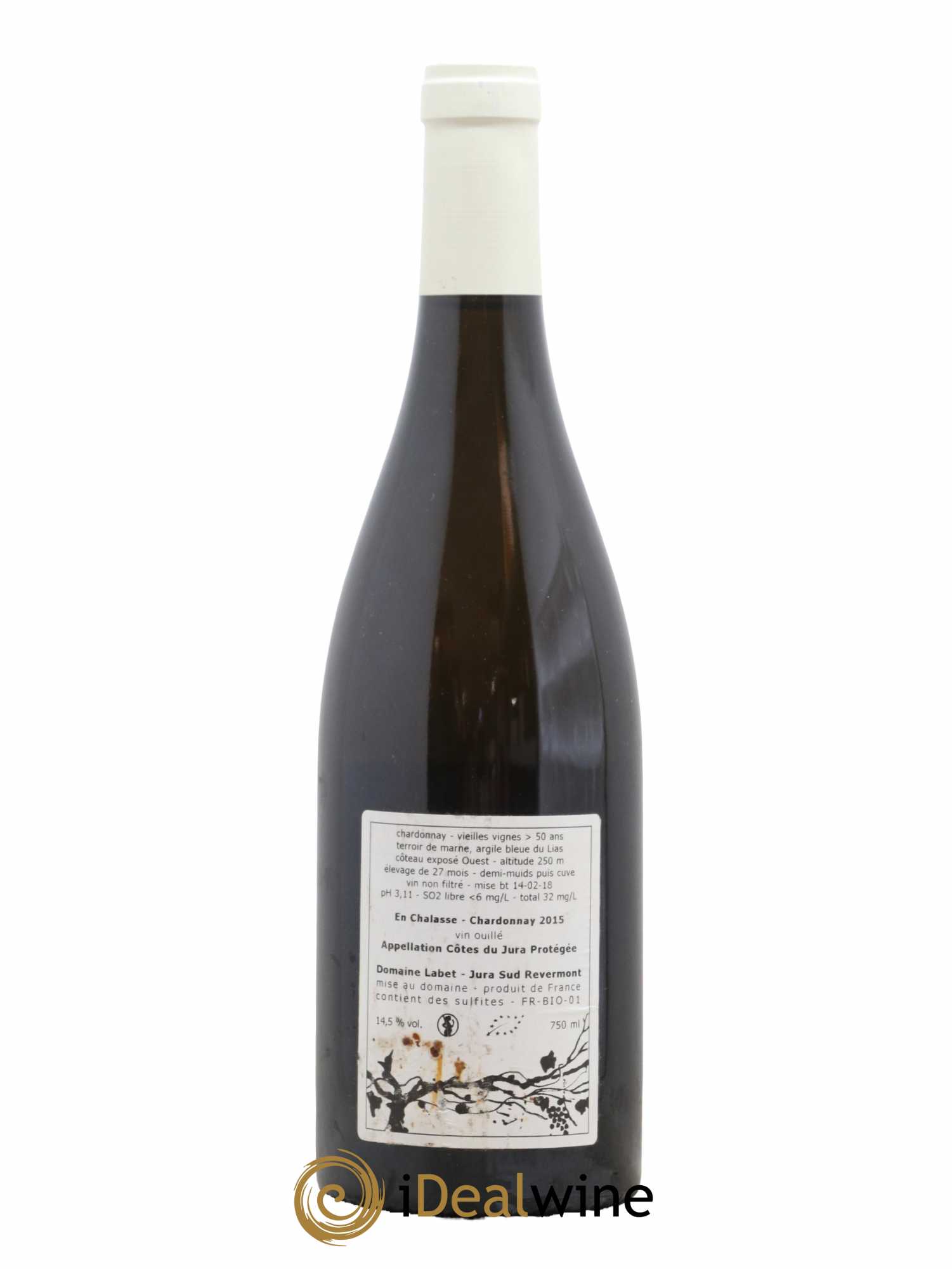 Côtes du Jura Chardonnay En Chalasse Romain - Julien - Charline Labet 2015 - Lot de 1 bouteille - 1