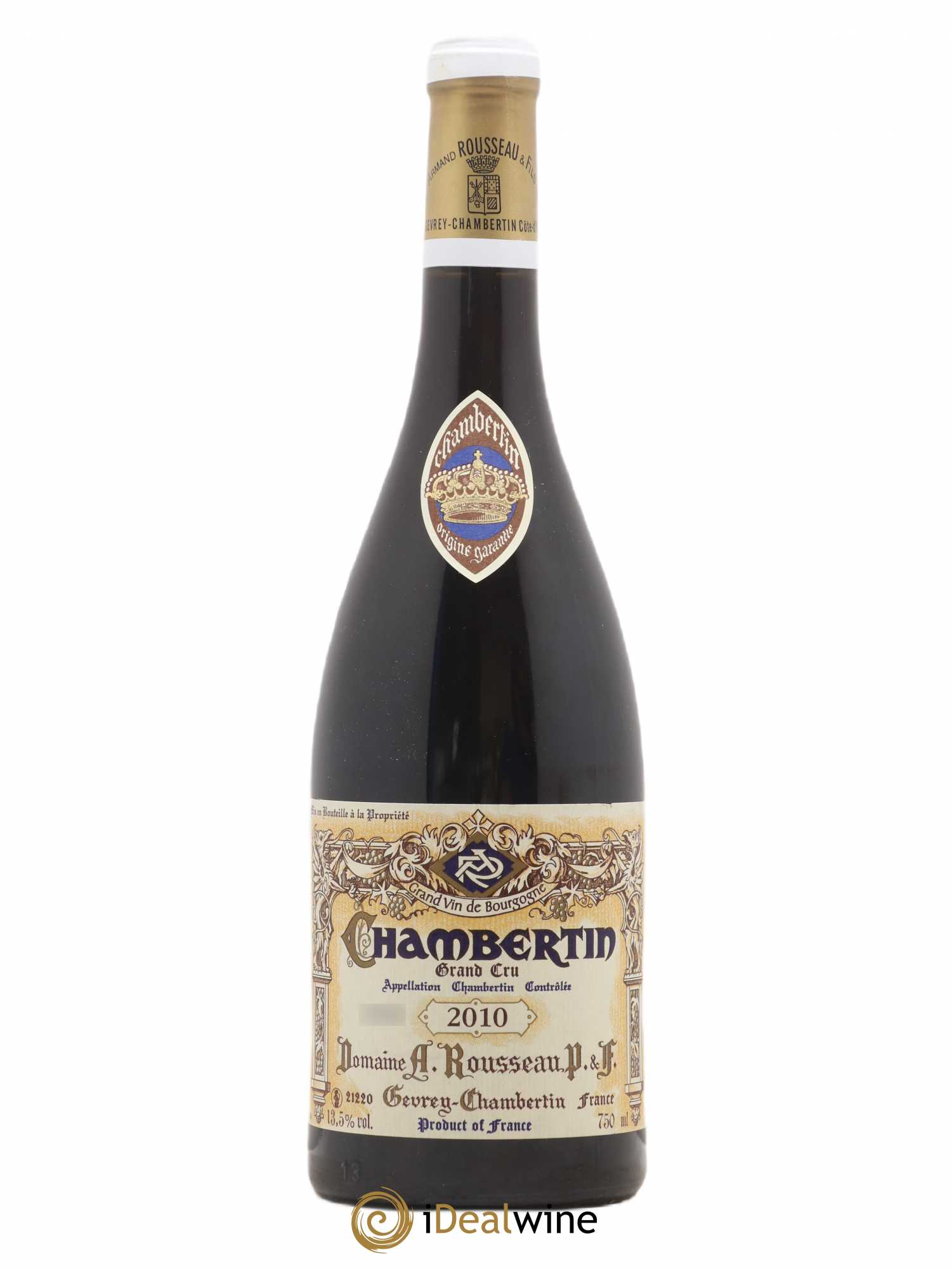 Chambertin Grand Cru Armand Rousseau (Domaine) 2010 - Lot de 1 bouteille - 0