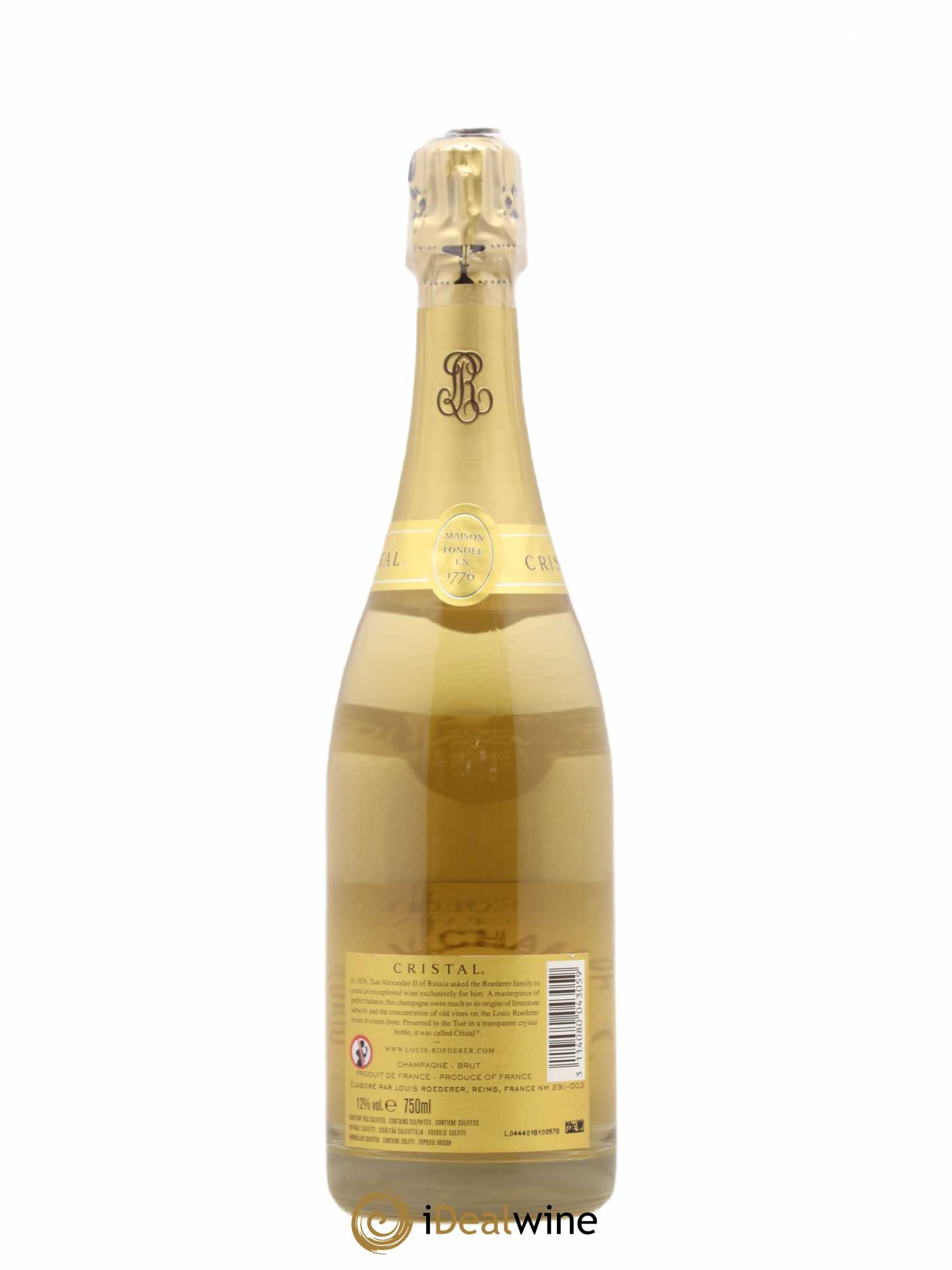Cristal Louis Roederer Brut 2009 - Lot de 1 bouteille - 1