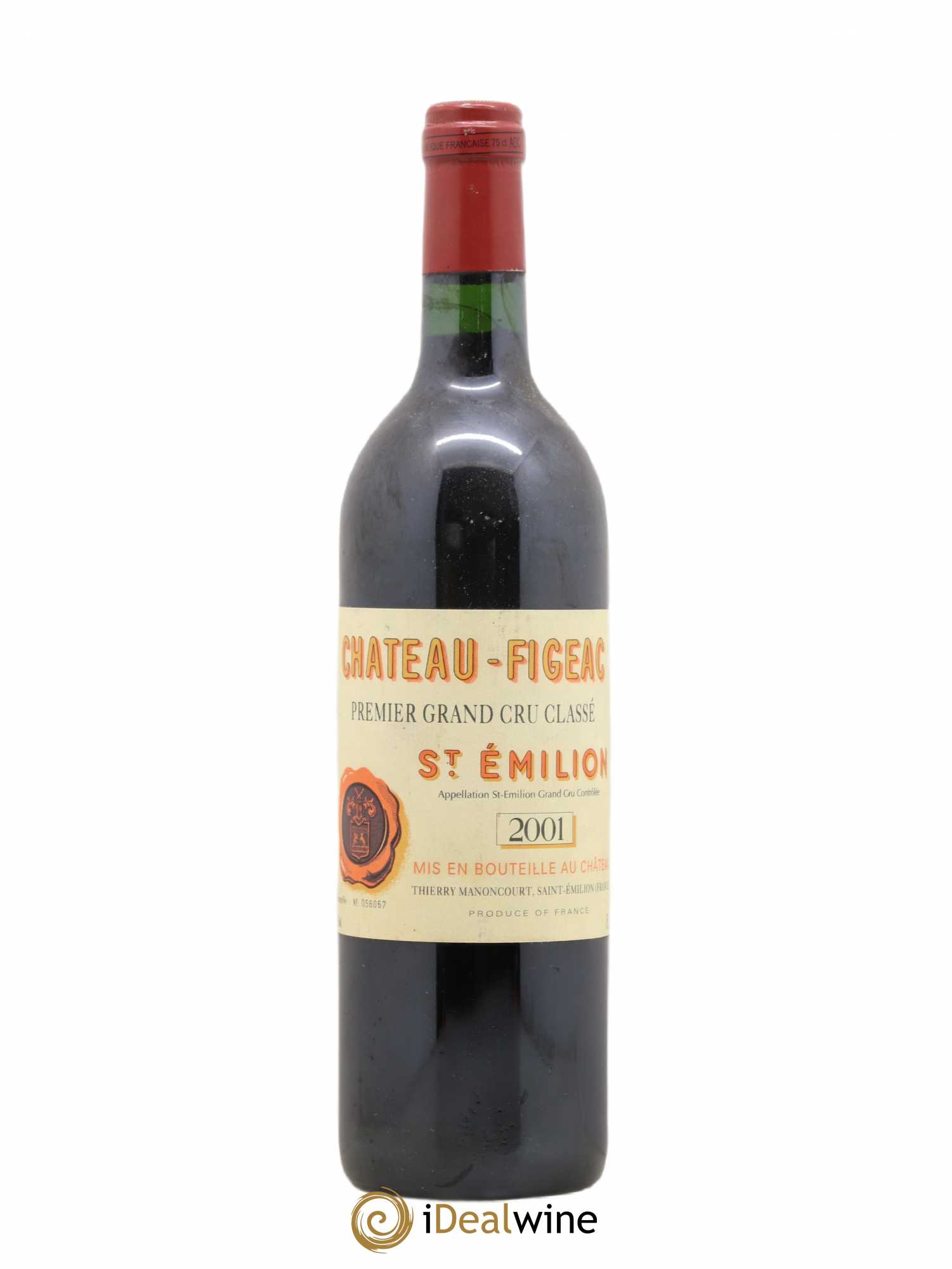 Château Figeac 1er Grand Cru Classé A 2001 - Lot de 1 bouteille - 0