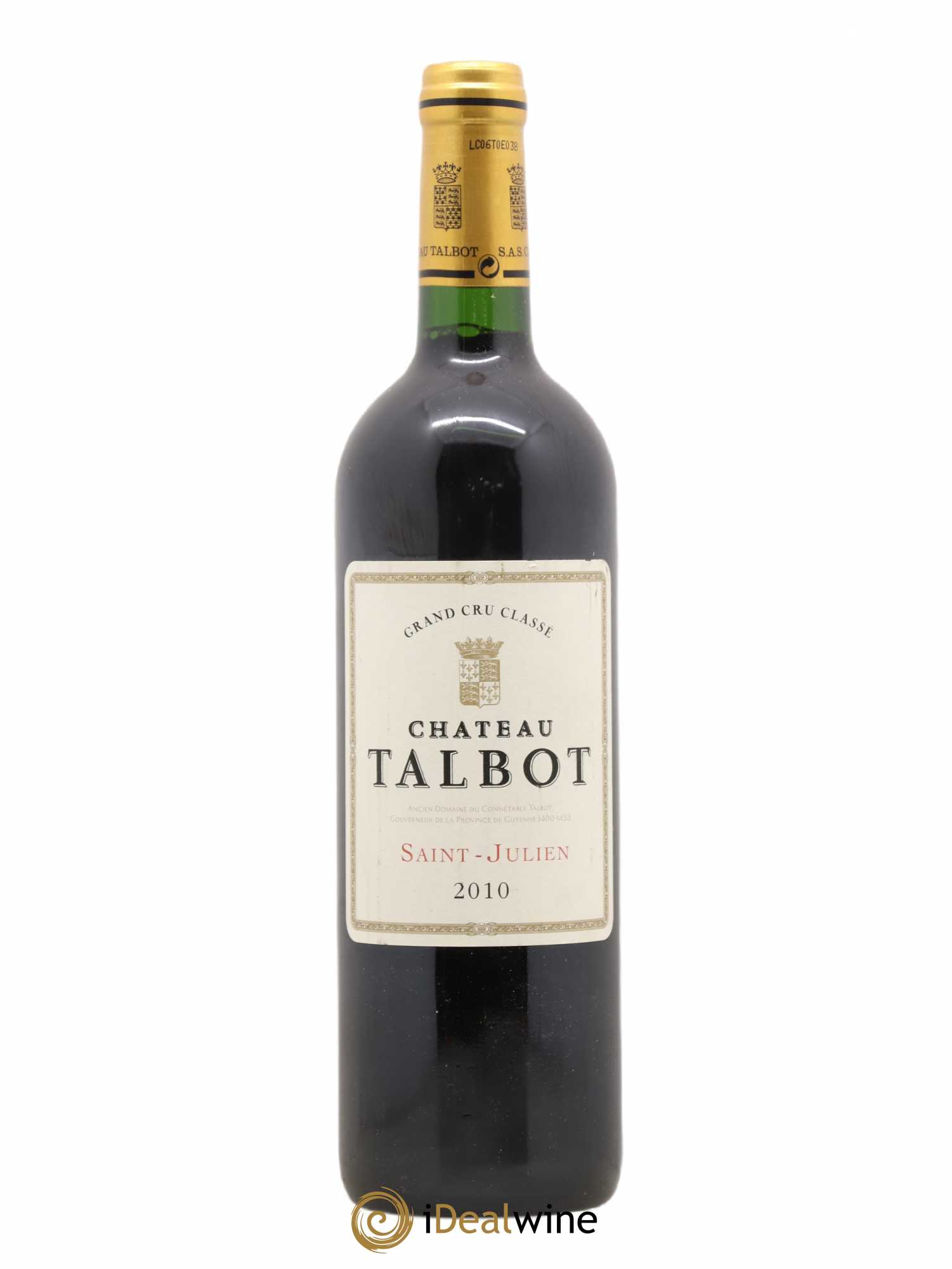 Château Talbot 4ème Grand Cru Classé 2010 - Lot de 1 bouteille - 0