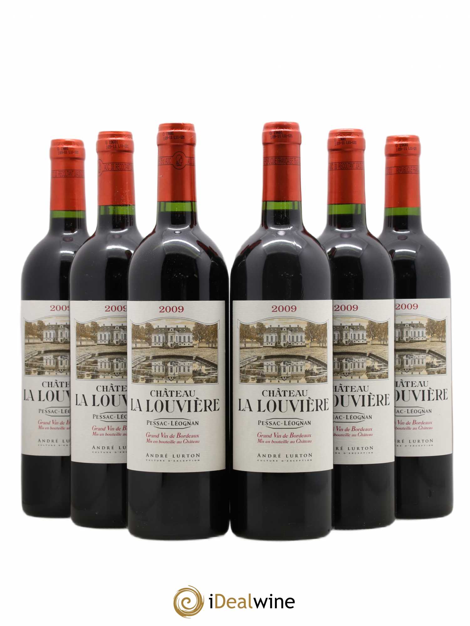 Château la Louvière 2009 - Lot de 6 bouteilles - 0