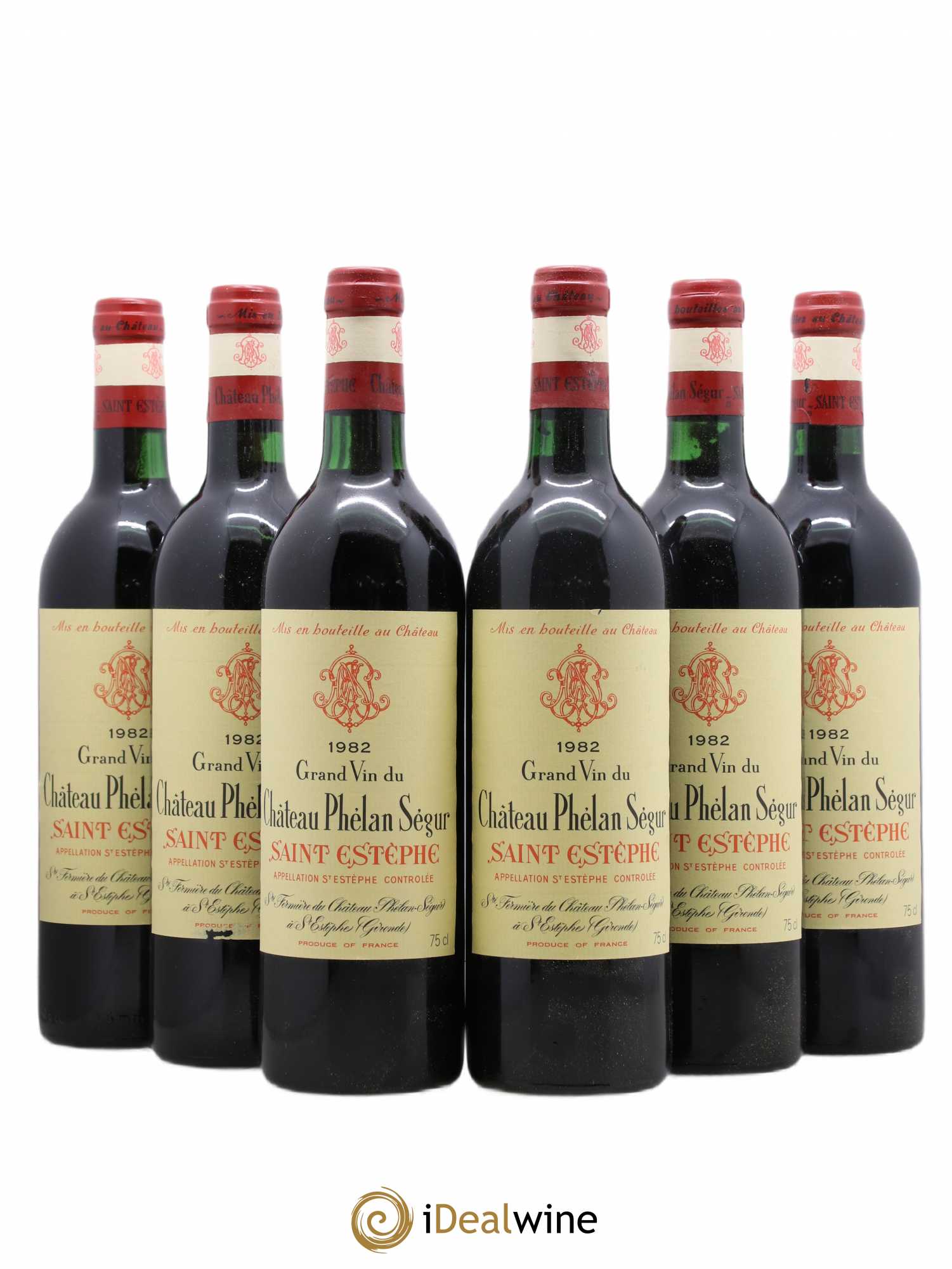 Château Phélan Ségur 1982 - Lot de 6 bouteilles - 0