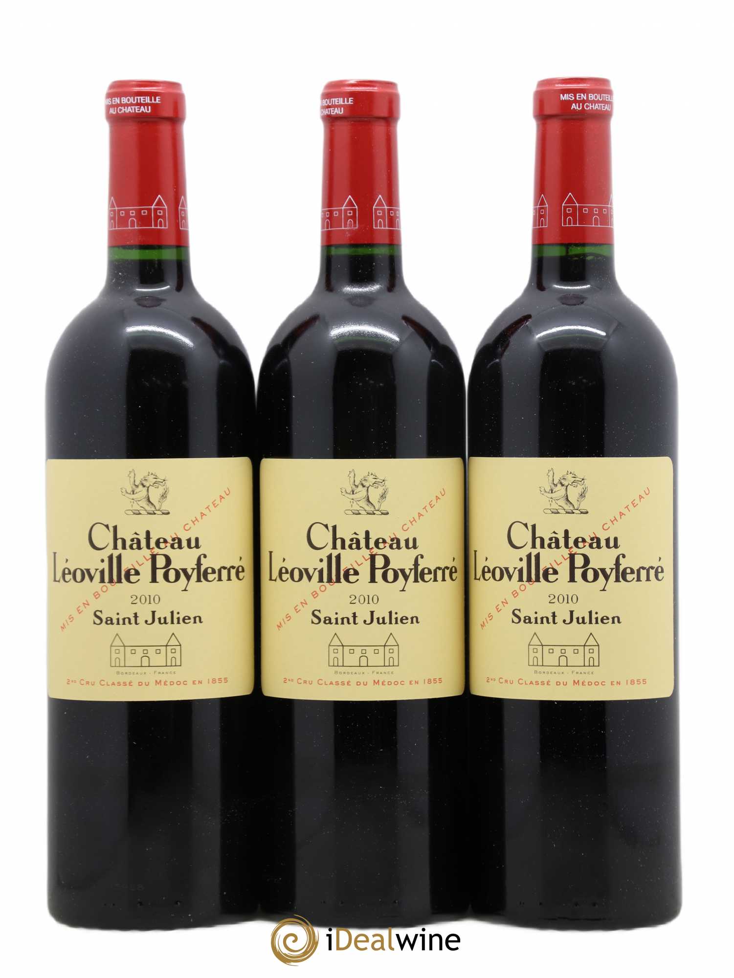 Château Léoville Poyferré 2ème Grand Cru Classé 2010 - Lot de 6 bouteilles - 1