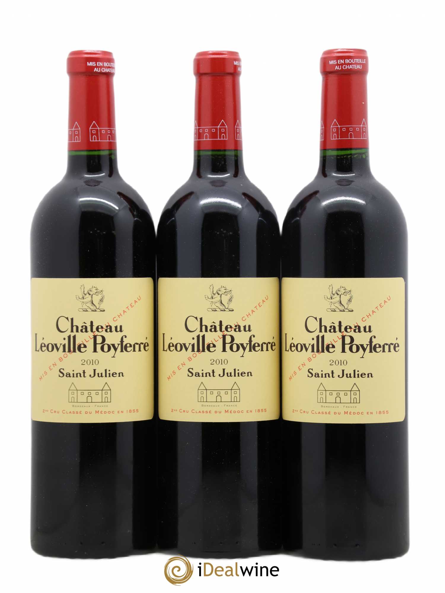 Château Léoville Poyferré 2ème Grand Cru Classé 2010 - Lot de 6 bouteilles - 1