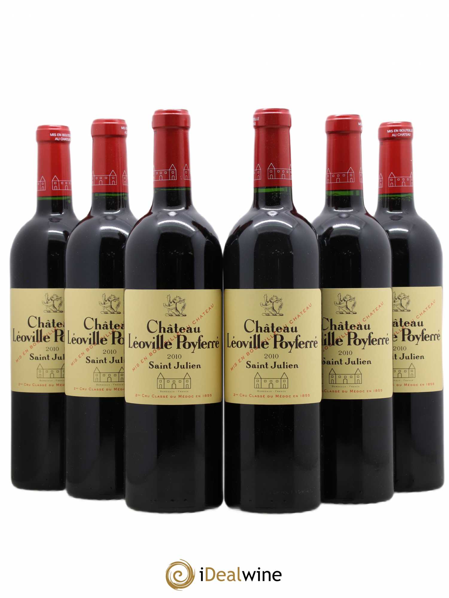 Château Léoville Poyferré 2ème Grand Cru Classé 2010 - Lot de 6 bouteilles - 0