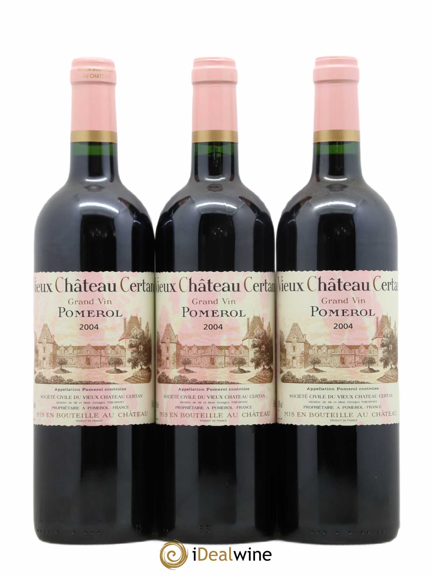 Vieux Château Certan 2004 - Lot de 3 bouteilles - 0
