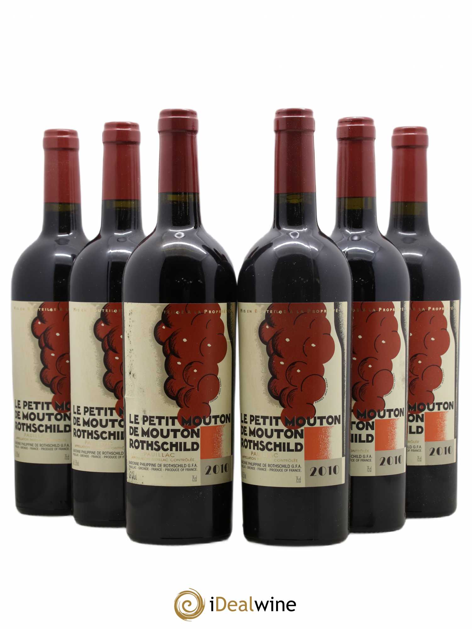 Petit Mouton Second Vin 2010 - Lot de 6 bouteilles - 0