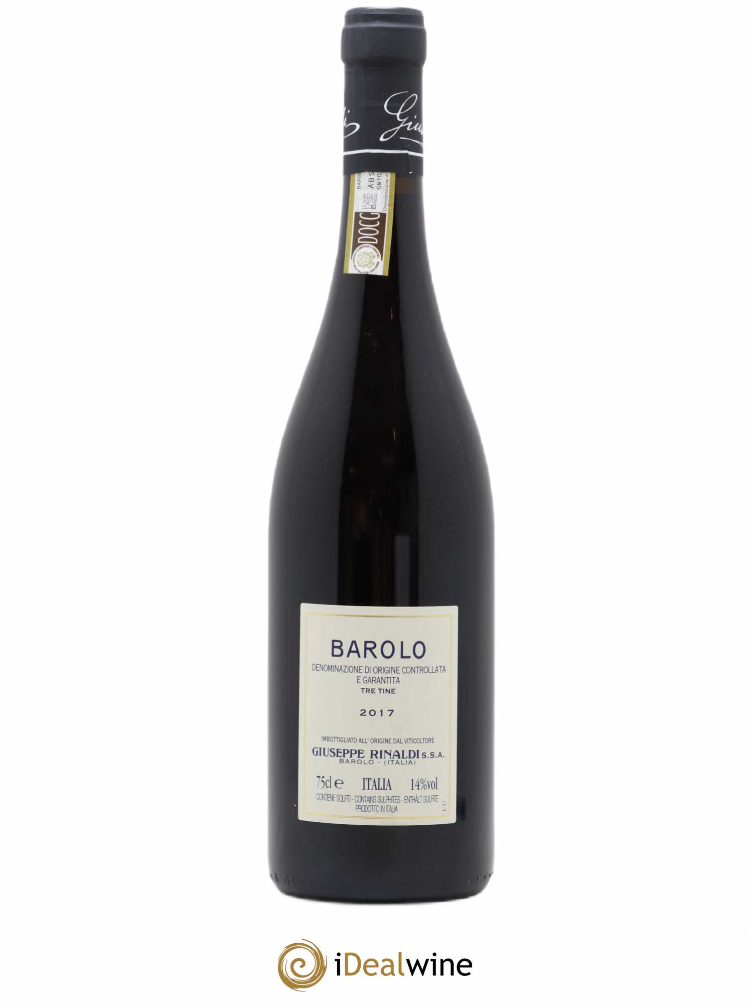 Barolo DOCG Tre Tine Giuseppe Rinaldi 2017 - Lot de 1 bouteille - 1