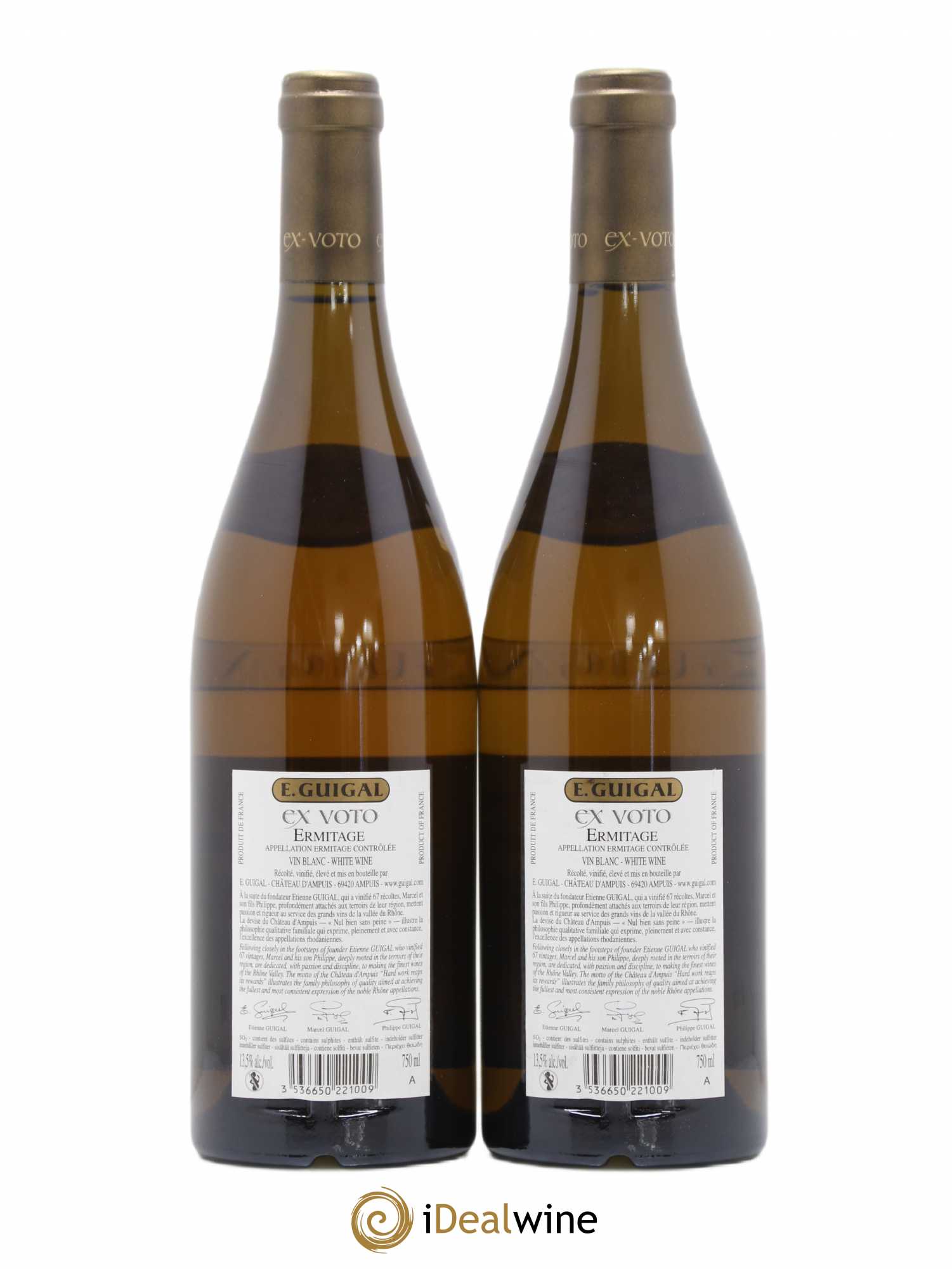Ermitage Ex Voto Guigal  2010 - Posten von 2 Flaschen - 1
