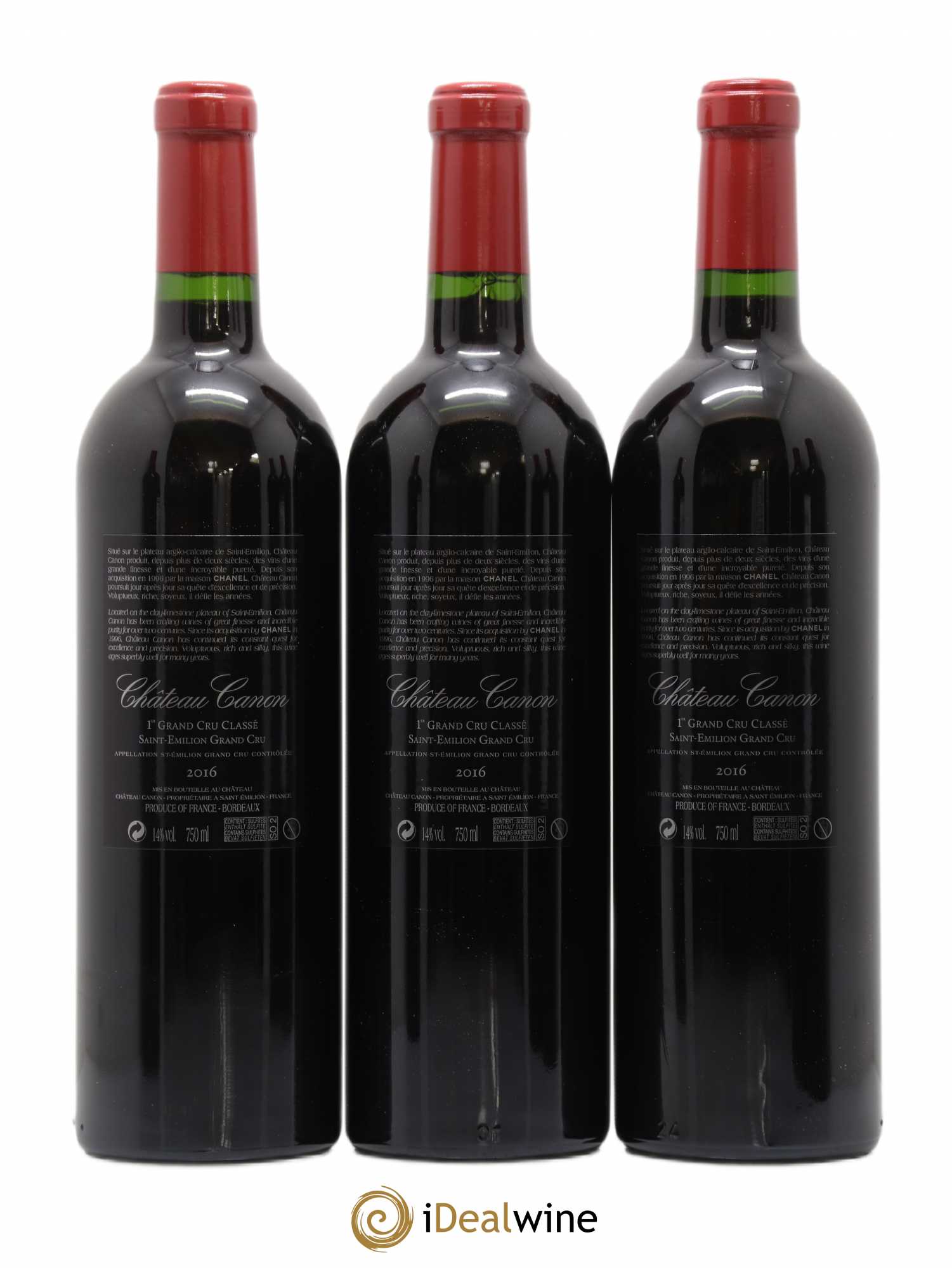 Château Canon 1er Grand Cru Classé B  2016 - Lot de 6 bouteilles - 2