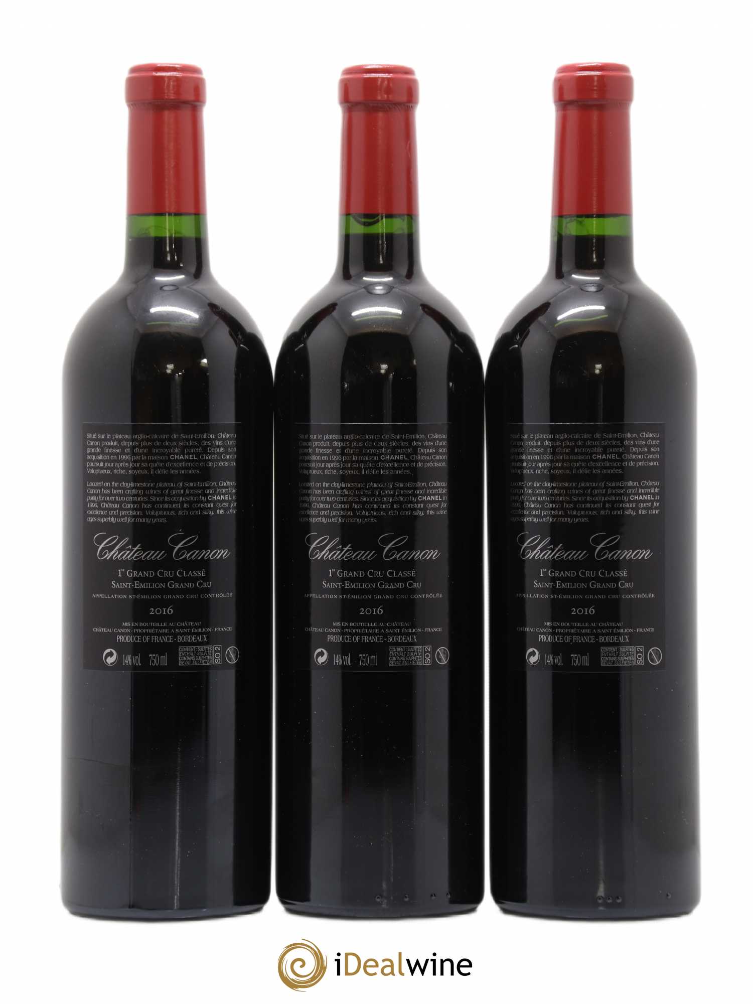 Château Canon 1er Grand Cru Classé B  2016 - Lot de 6 bouteilles - 4