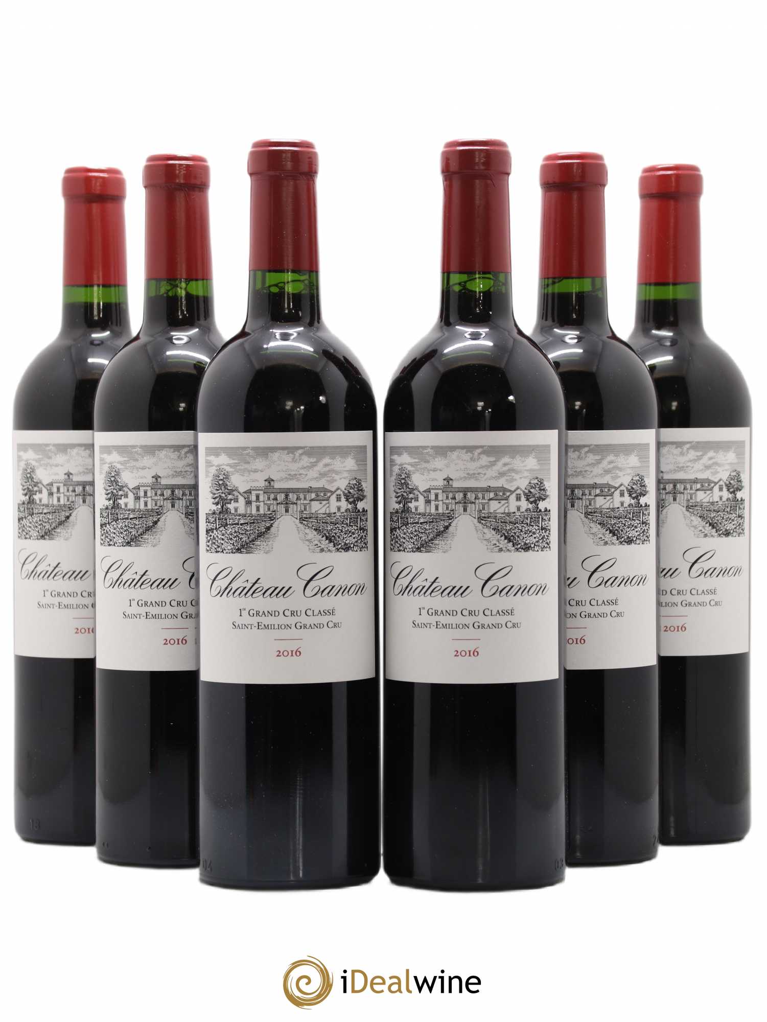 Château Canon 1er Grand Cru Classé B  2016 - Lot de 6 bouteilles - 0