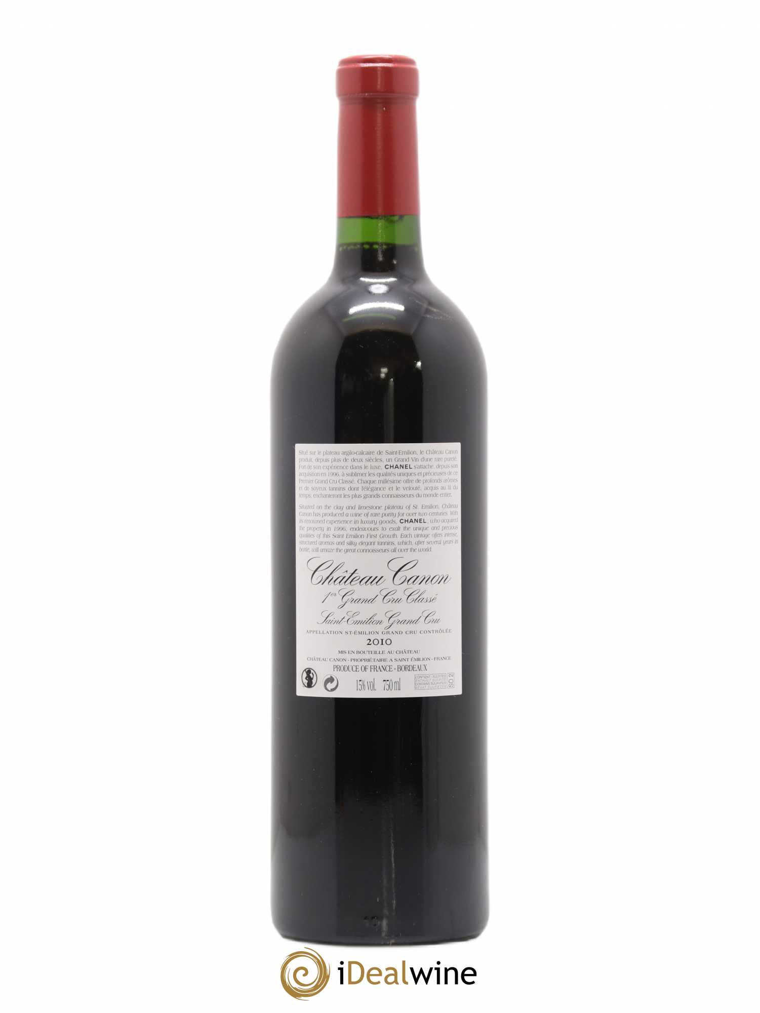 Château Canon 1er Grand Cru Classé B 2010 - Lot de 1 bouteille - 1