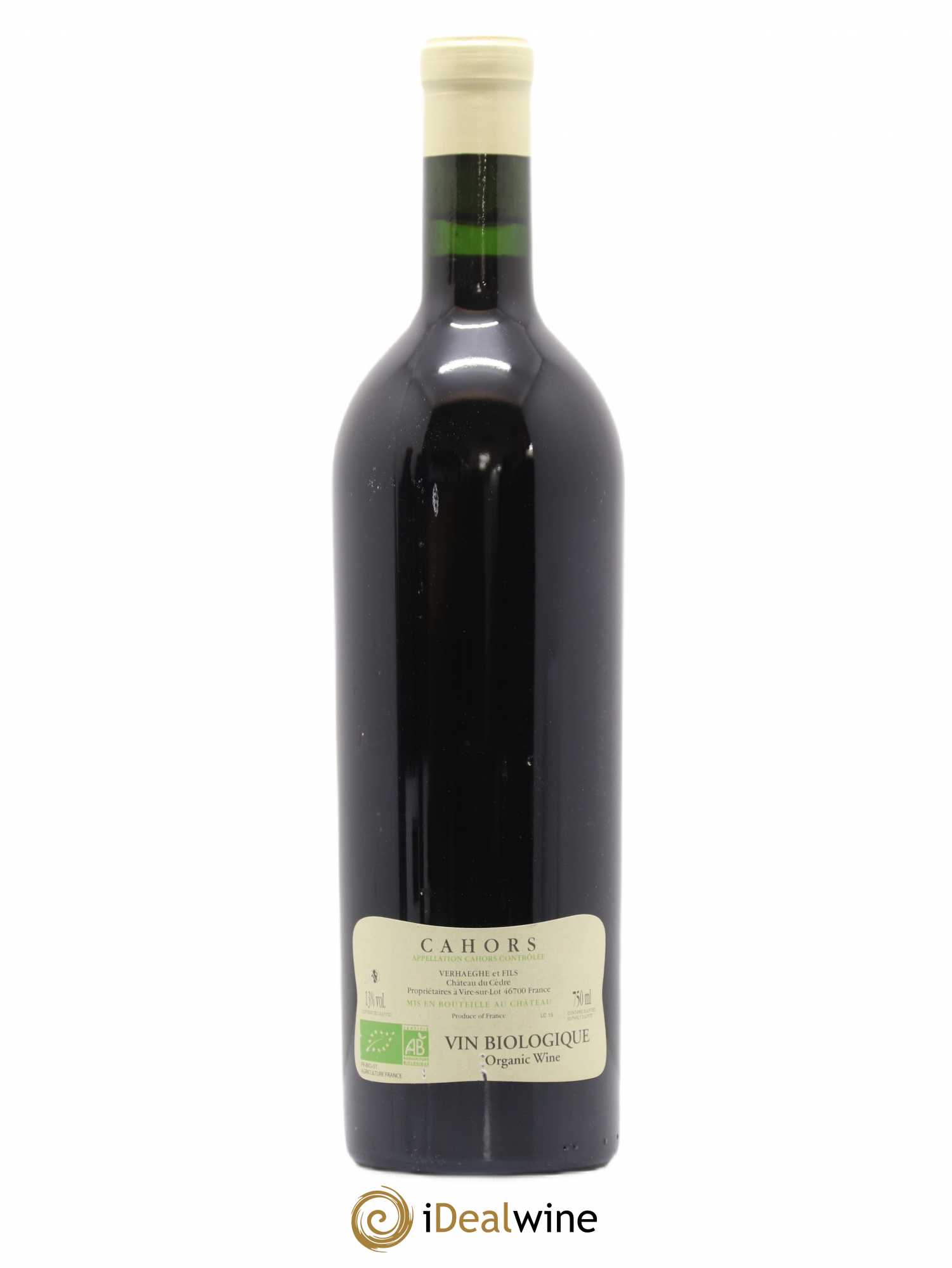 Cahors Château du Cèdre Cuvée Le Cèdre Pascal et Jean-Marc Verhaeghe 2015 - Lot de 1 bouteille - 1